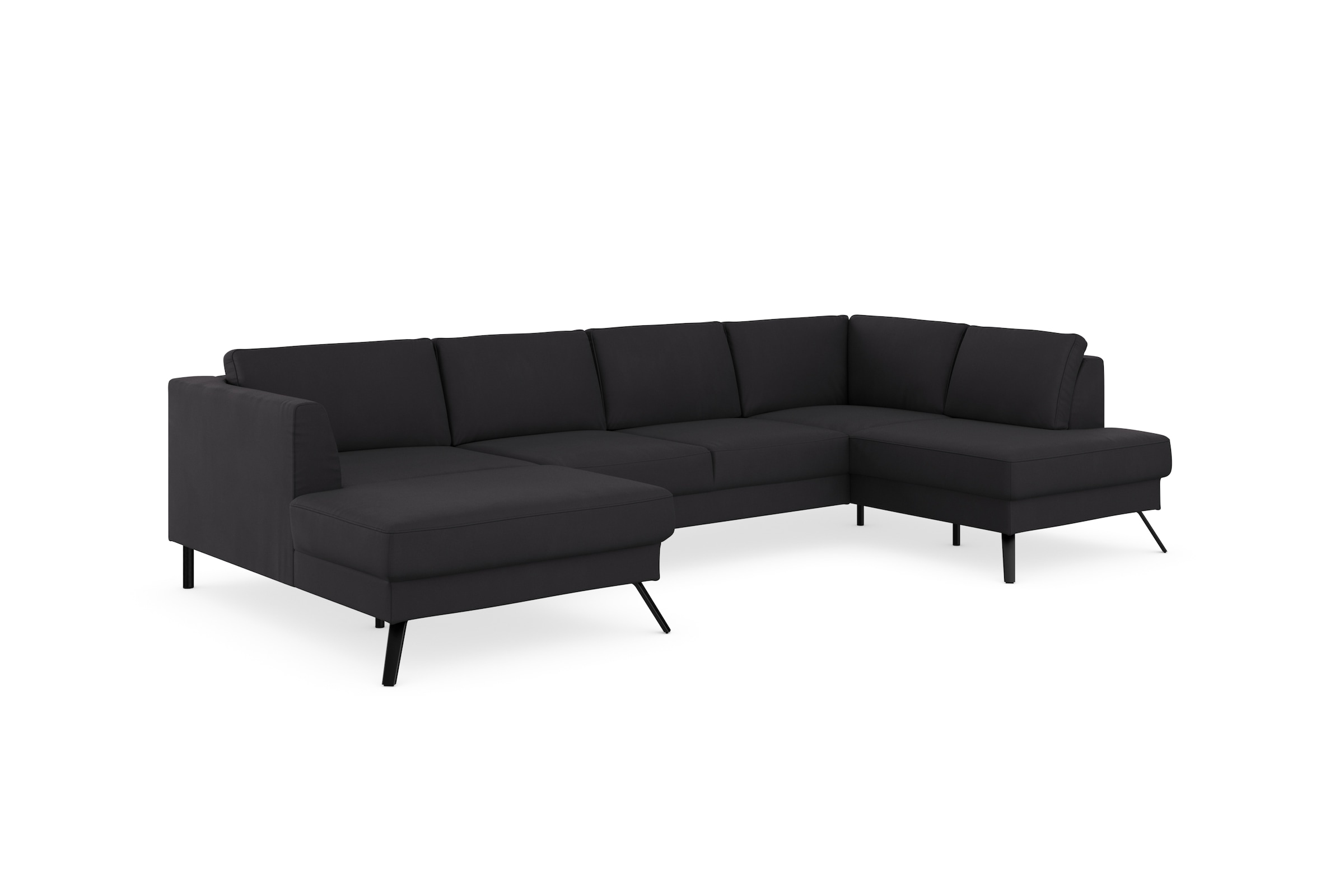 sit&more Wohnlandschaft »Lindholm U-Form« mit Sitztiefenverstellung und Federkern