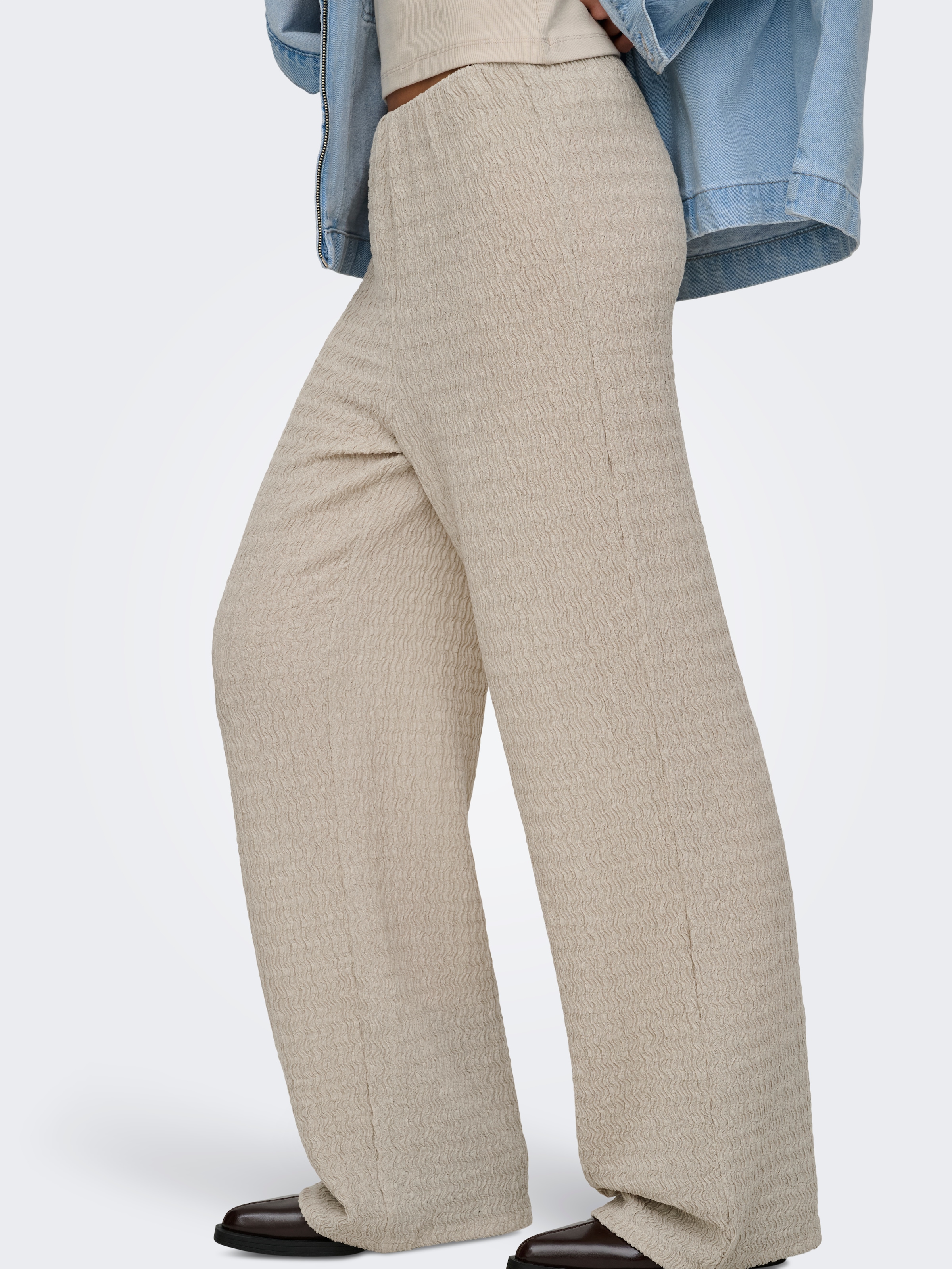 ONLY Schlupfhose »ONLILSE PANT STRUCTURE JRS NOOS«  Kunstfaser, regular fit