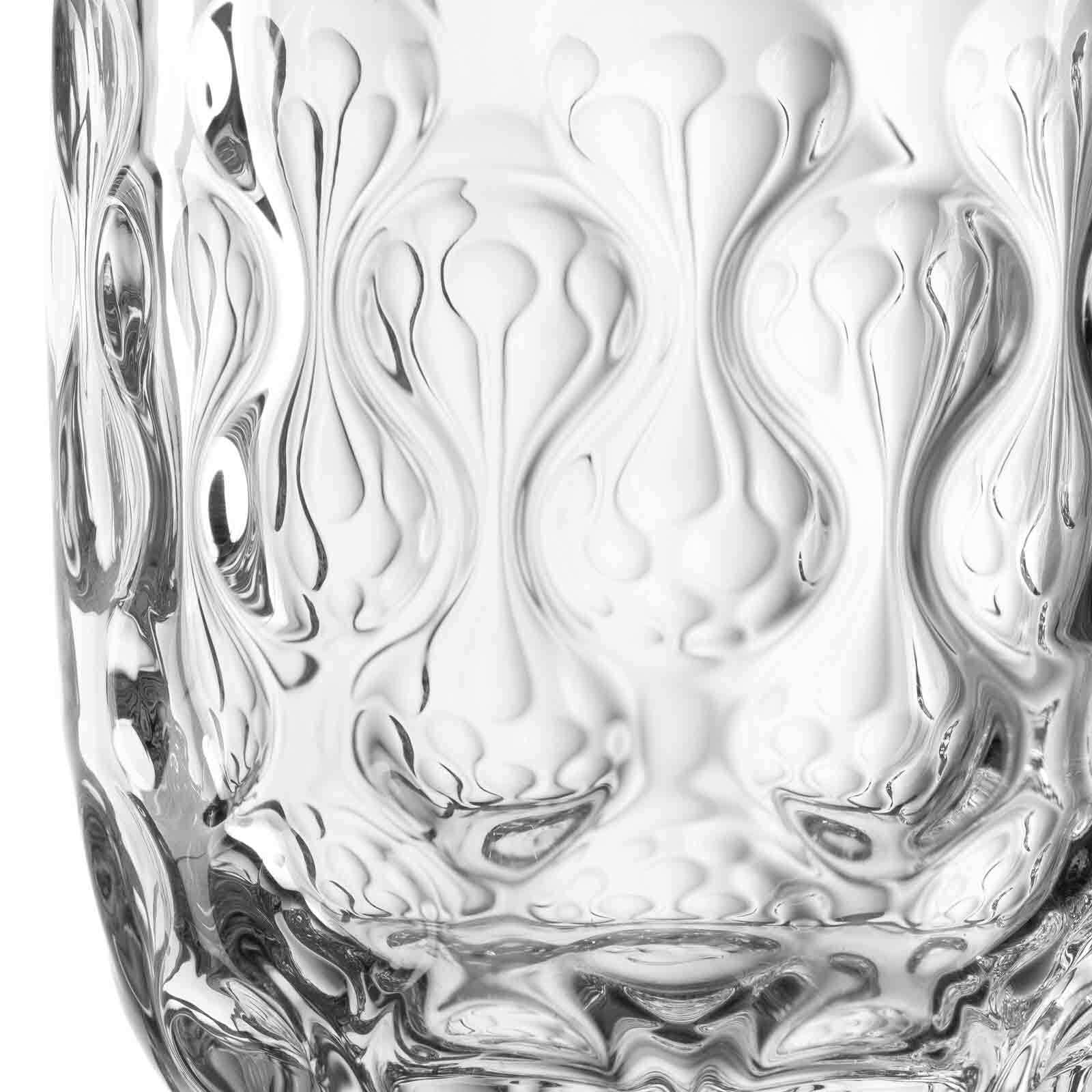LEONARDO Latte-Macchiato-Glas »Latte Macchiato Gläser (2) Gocce 390 ml 6er Set transparent«