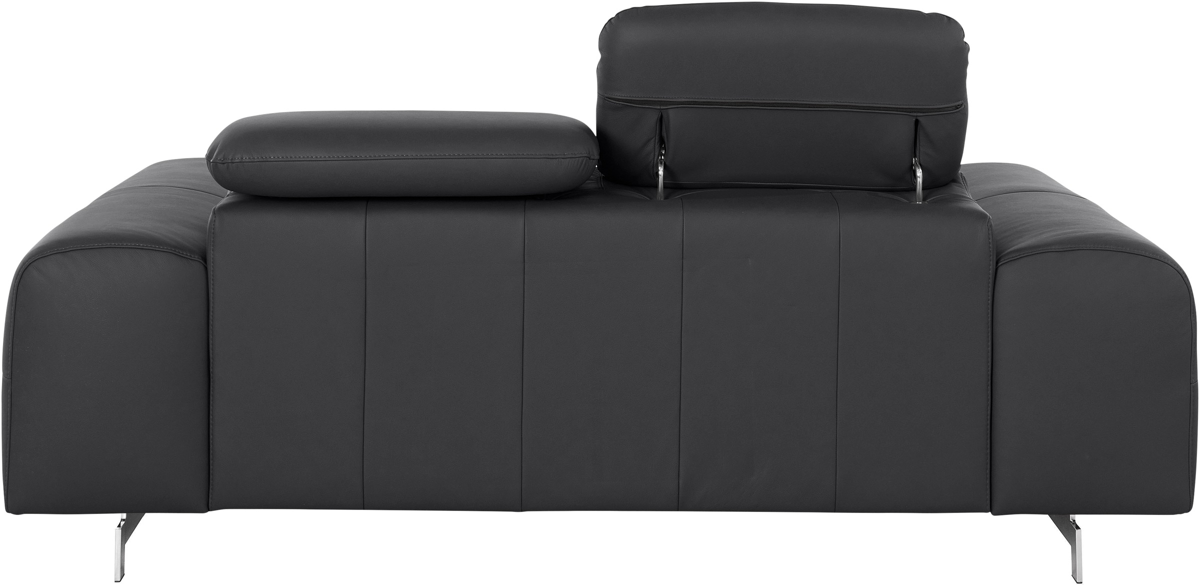 COTTA 2-Sitzer »Chef«, Big-Sofa mit Kopfteilverstellung, edle Metallkufen