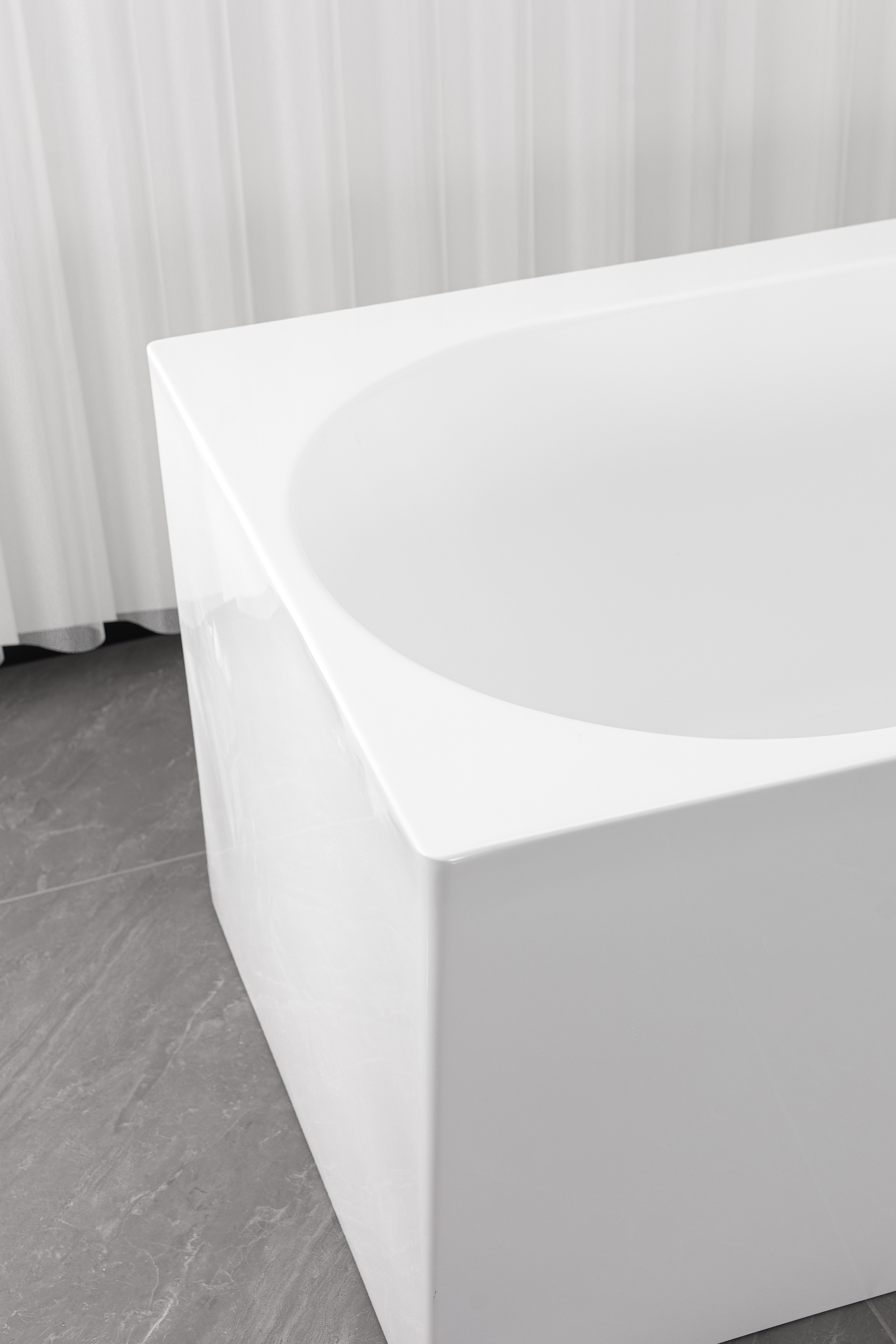 Sanotechnik Badewanne »SOLVA« Höhe 56 cm mit Ablaufstöpsel | verstellbare Füße | Überlauf 180cm, Acryl Badewanne links