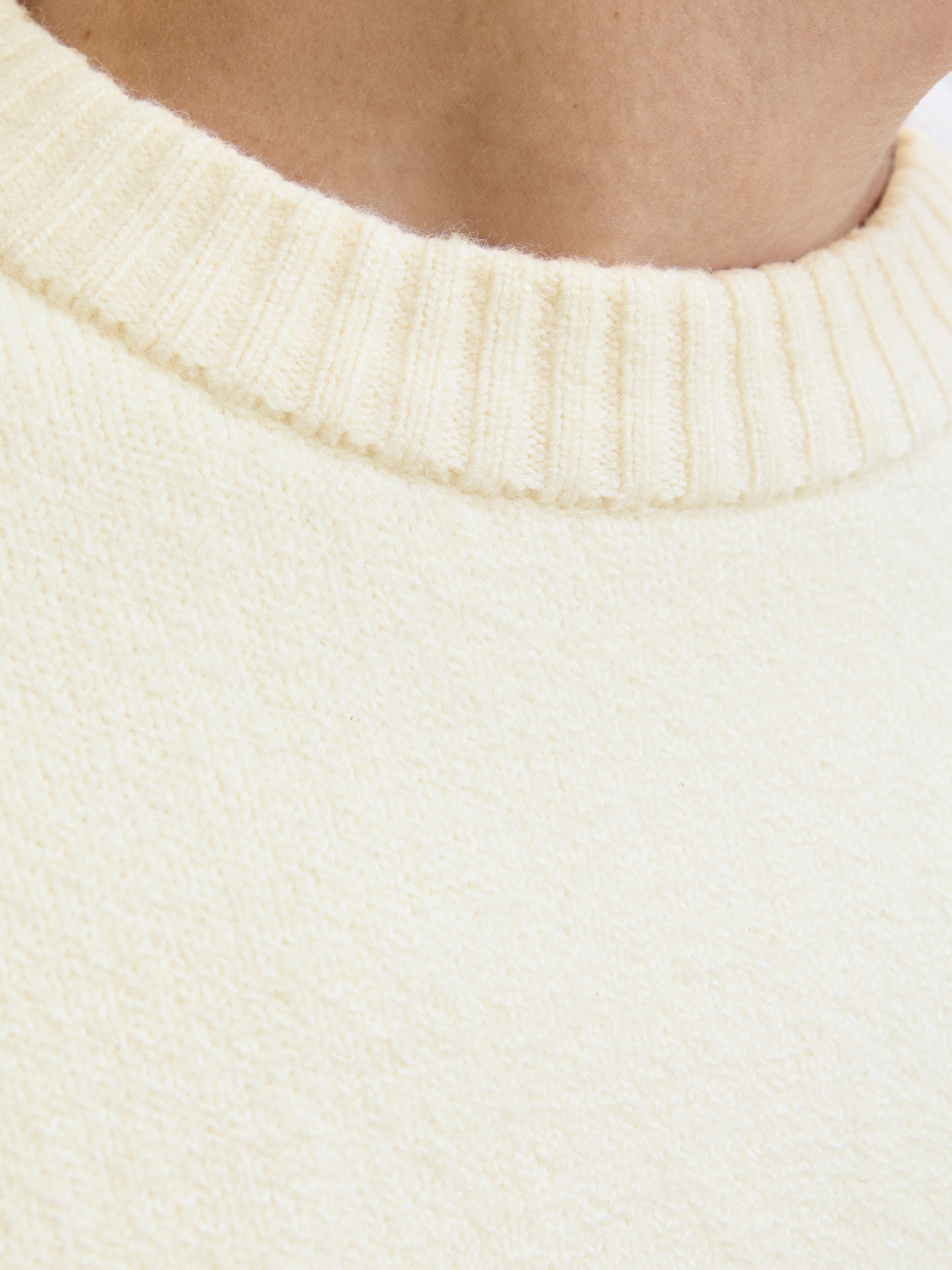 Jack & Jones Rundhalspullover »JORNORREBRO KNIT CREW NECK SN« Baumwollmischung, locker geschnitten