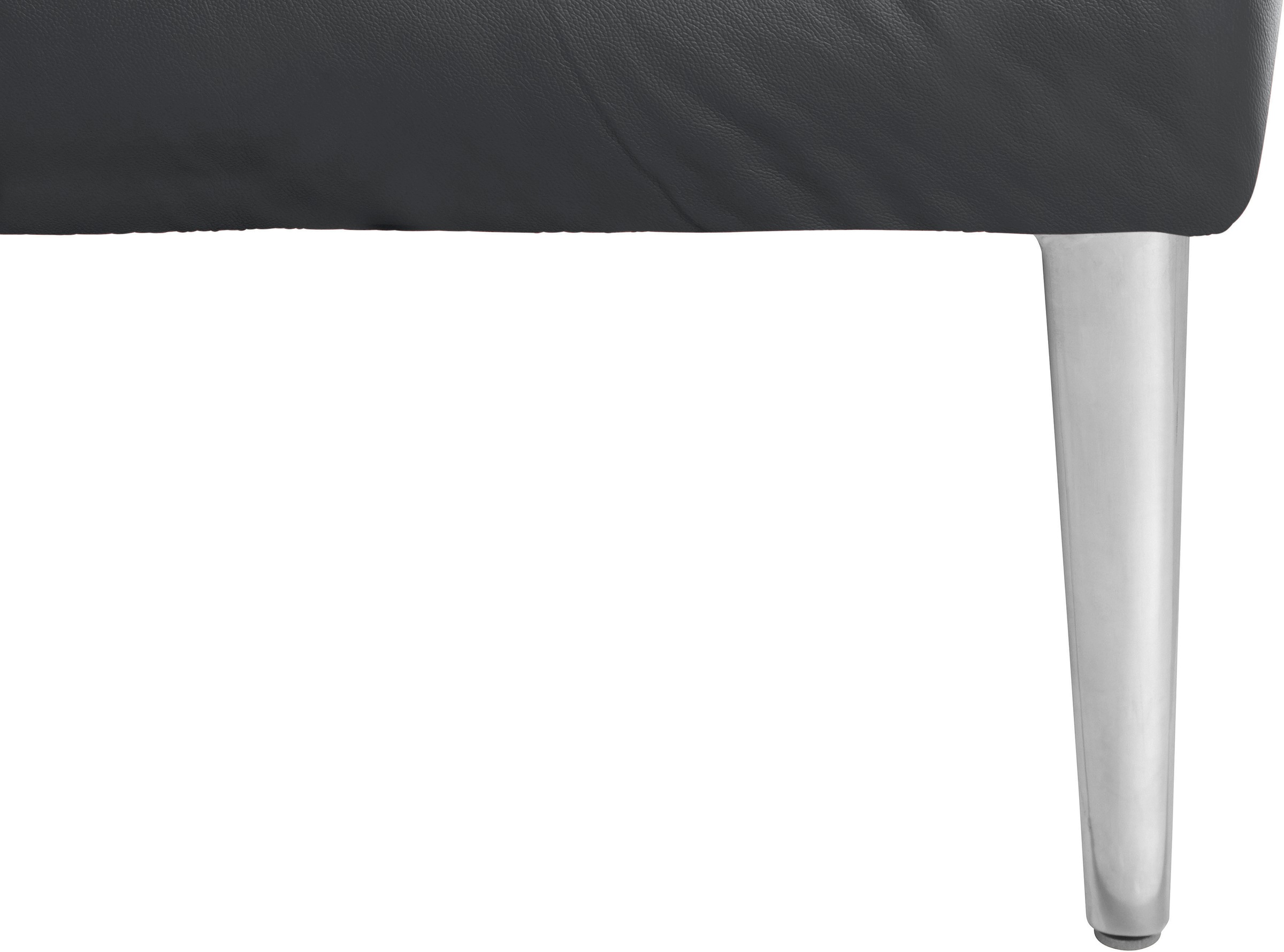 W.SCHILLIG Ecksofa »enjoy&MORE, Designsofa, bequem, zeitlos und elegant, L-Form«, mit Sitztiefenverstellung, Füße Chrom glänzend, Breite 340 cm