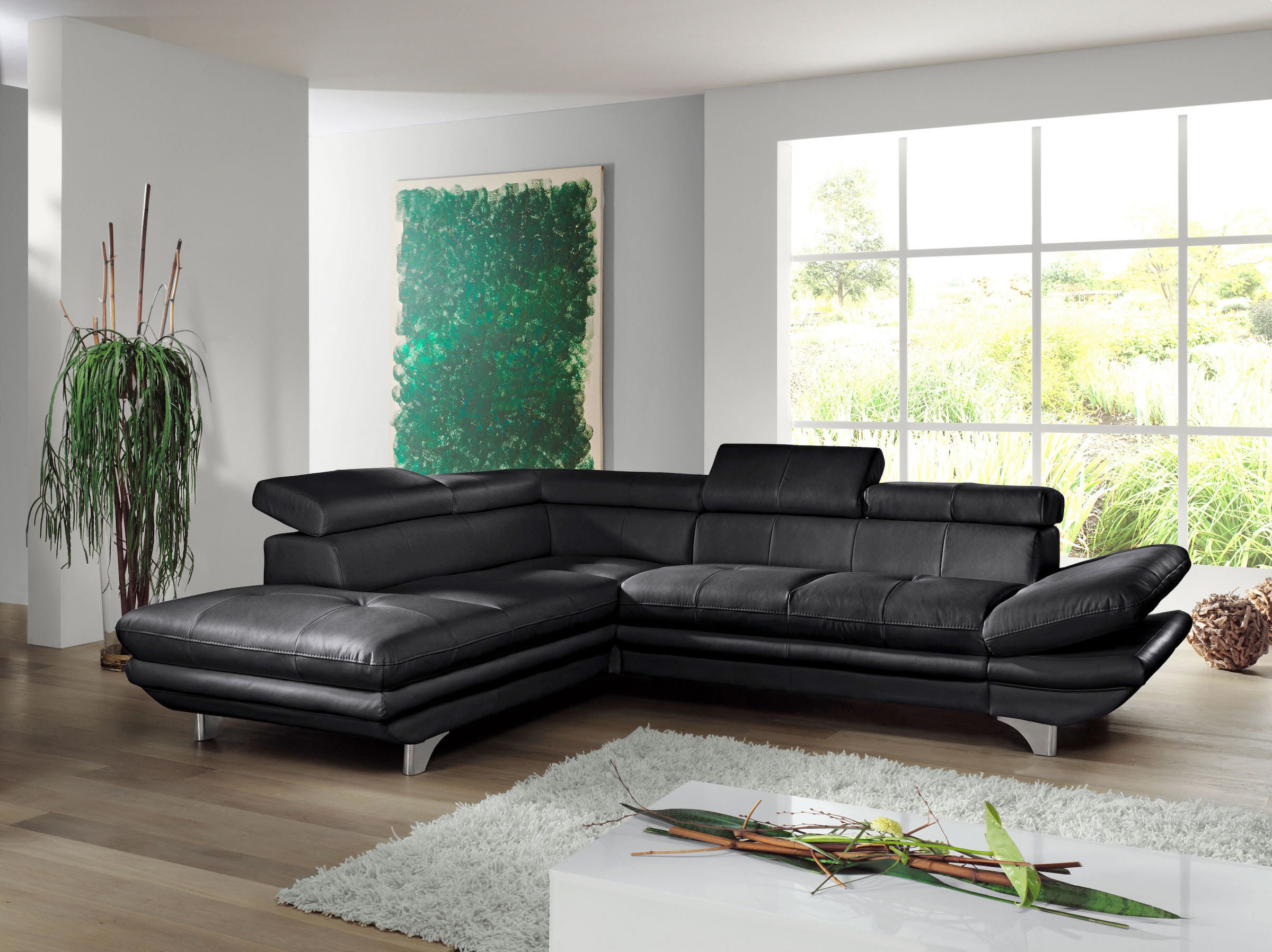 COTTA Ecksofa Arm- & Kopfteilverstellung, optional Schlaffunktion