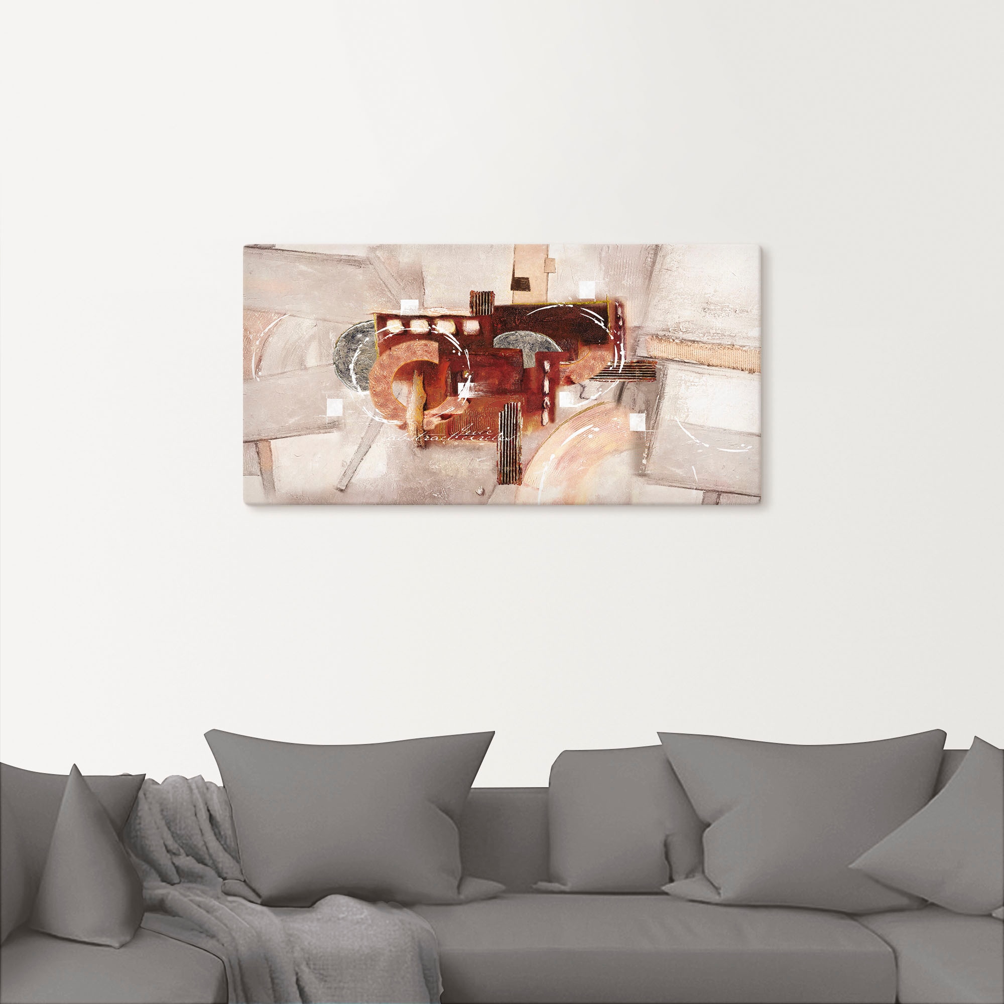 Artland Leinwandbild »Abstrakte Kreise« Gegenstandslos 1 Stk. tlg. auf Holzrahmen gespannt