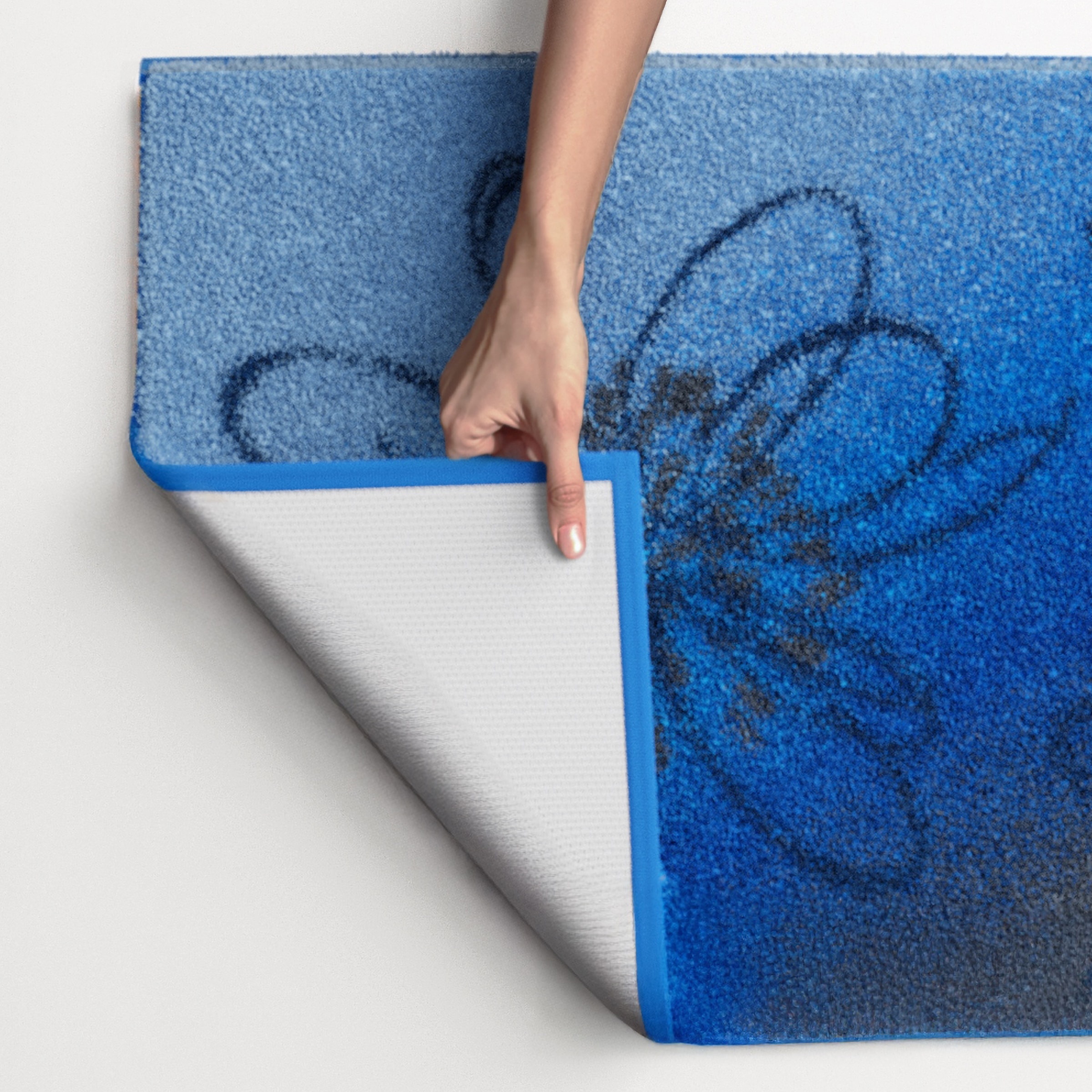 Grund Badematte »Lusia« Höhe 20 mm rutschhemmend beschichtet fußbodenheizungsgeeignet Florales Design mit sanftem Farbverlauf, 5 Jahre Garantie