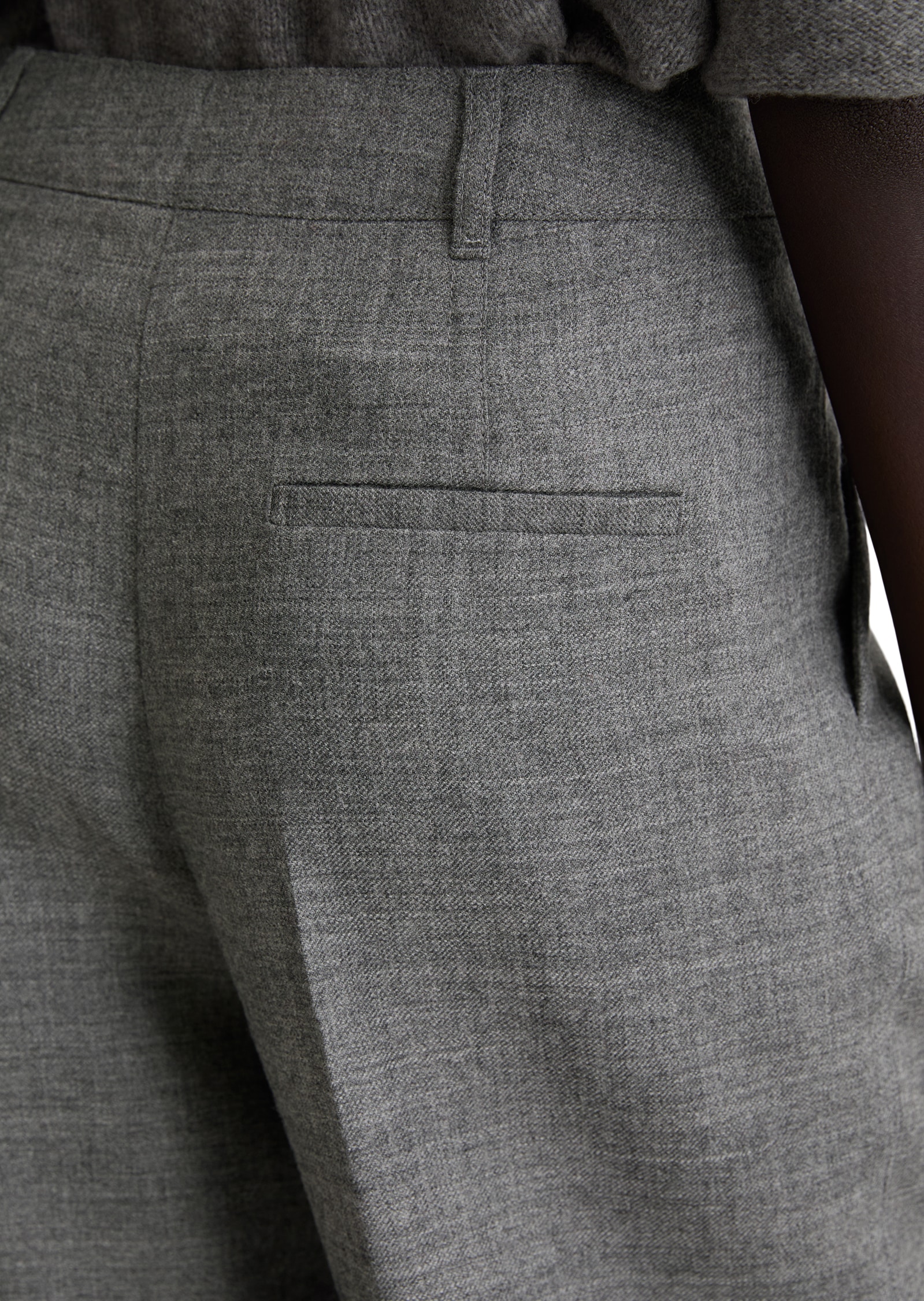 Marc O'Polo Anzughose »weit aus italienischem Woll-Twill«  mit Bund- und Bügelfalte, mittlere Bundhöhe