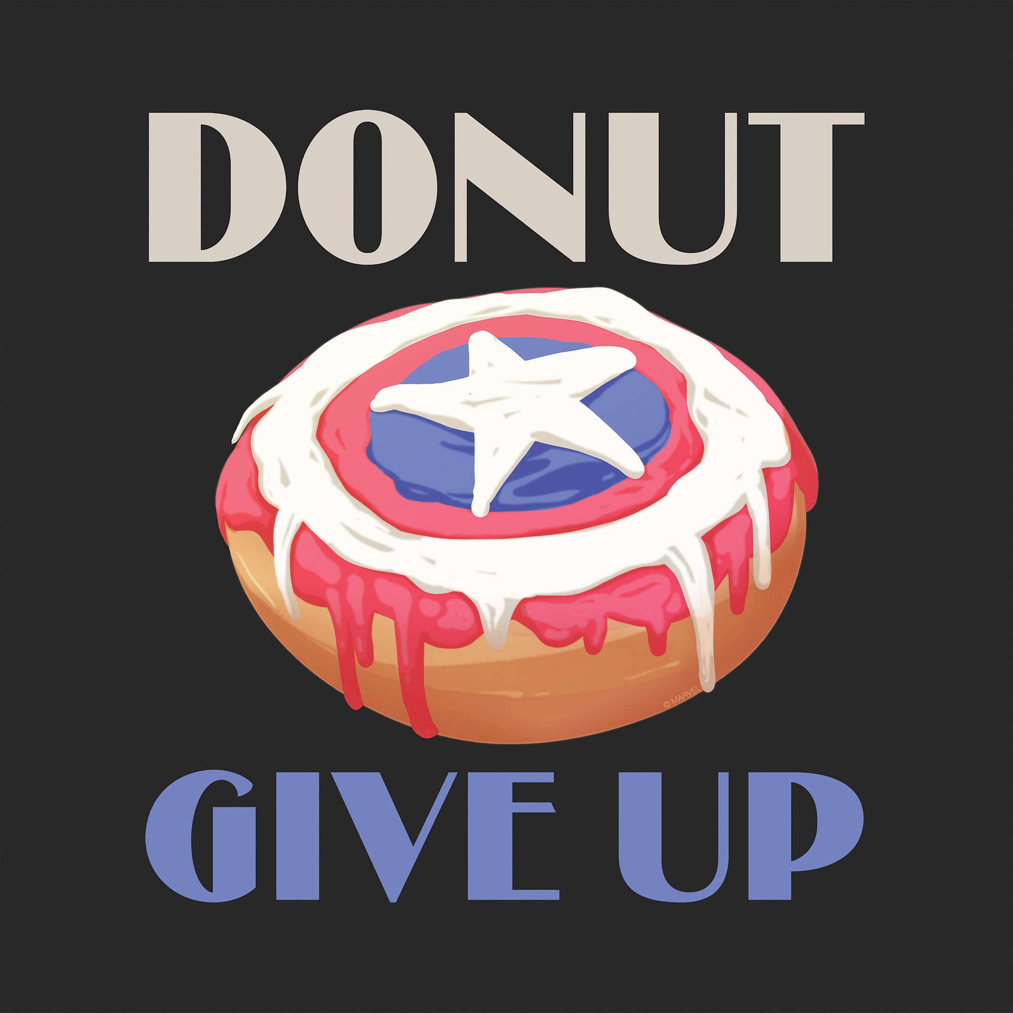 Komar Leinwandbild »Donut give up - Größe 30 x 30 cm«, Disney, (1 St., 30 x 30 cm (Breite x Höhe), Keilrahmenbild mit Echtholzrahmen, Kinderzimmer