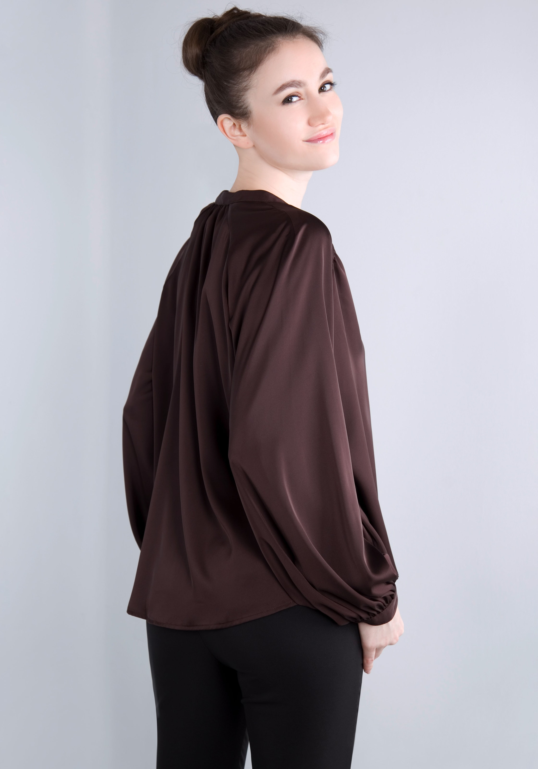 IMPERIAL Blusenshirt, in satinierter Optik