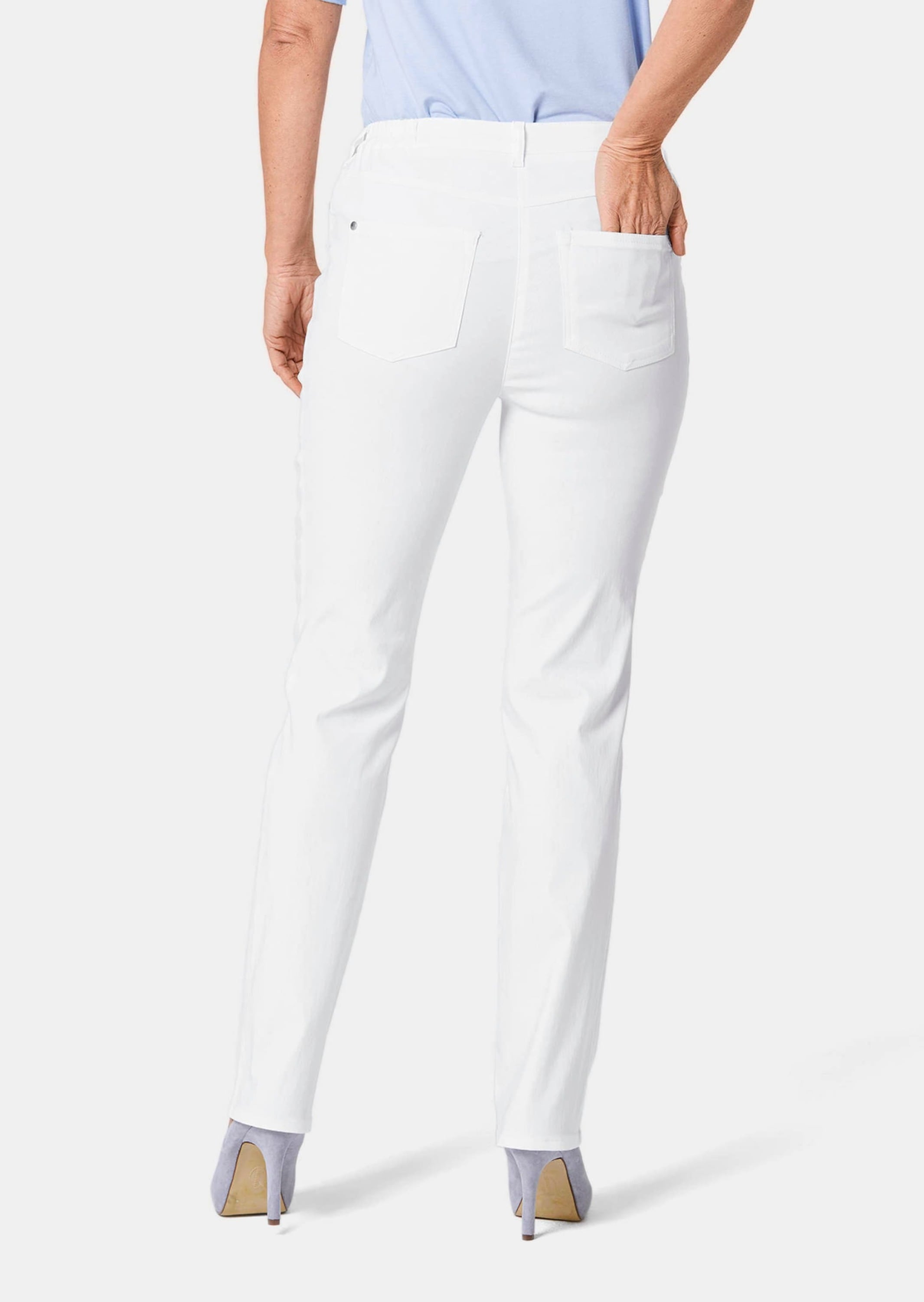 GOLDNER Stoffhose »Kurzgröße Perfekte Super-Stretch-Hose CARLA«