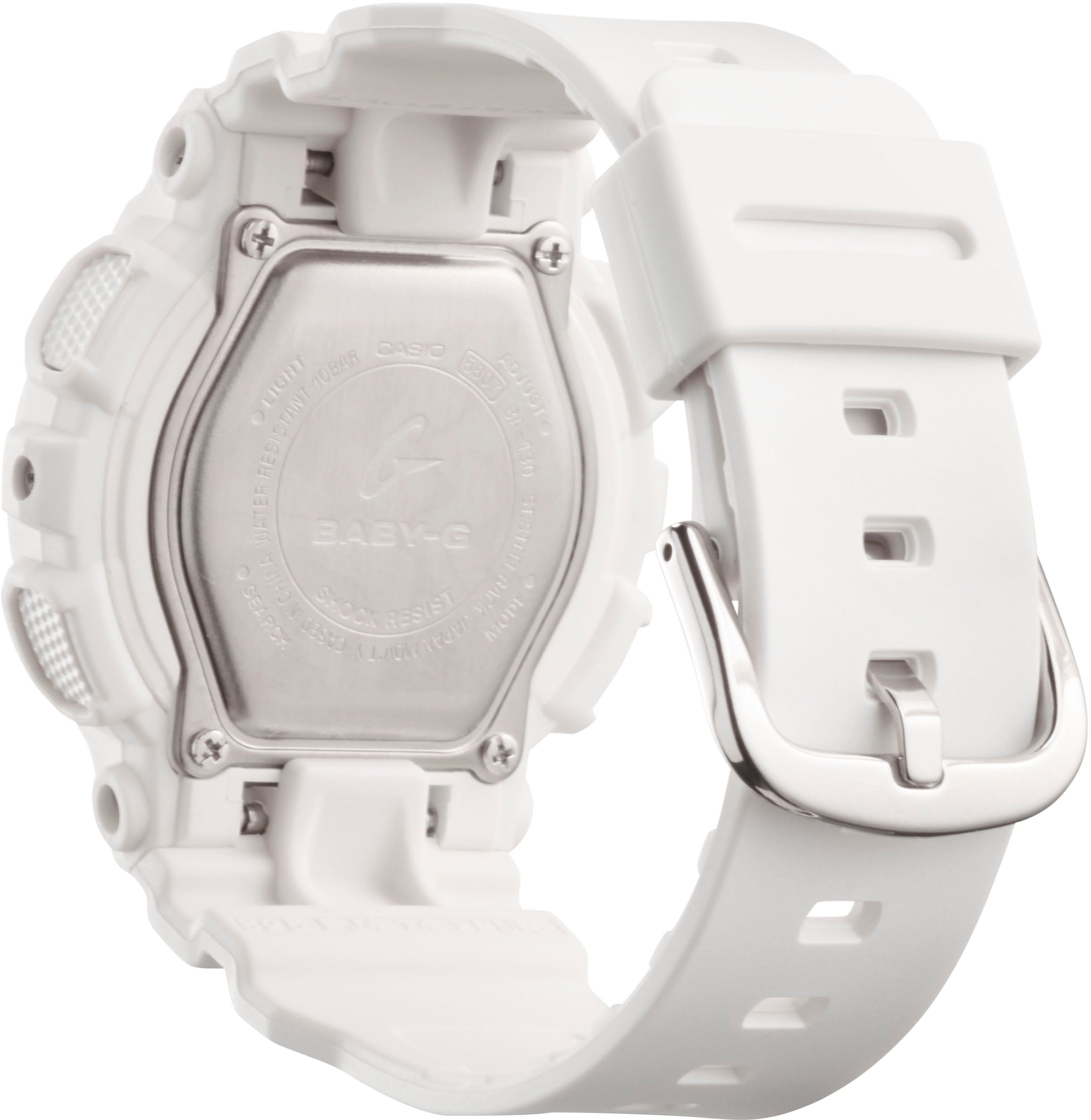 CASIO BABY-G Chronograph »BA-130-7A1ER«, Quarzuhr, Armbanduhr, Damenuhr, digital, Stoppfunktion, Weltzeit