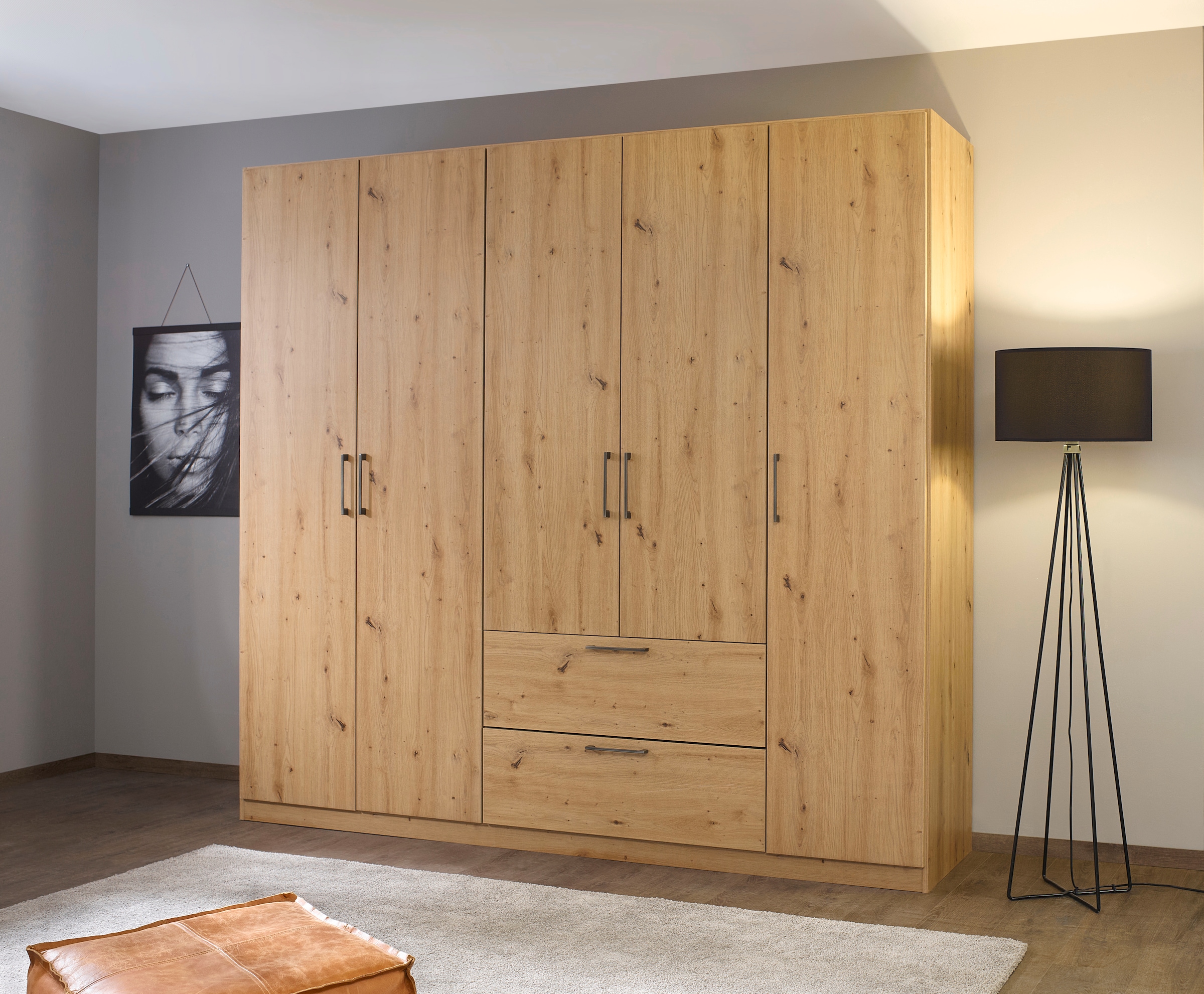 INOSIGN BY RAUCH Kleiderschrank »CHALLENGER«, Drehtürenschrank mit  geräumigen Schubladen MADE IN GERMANY