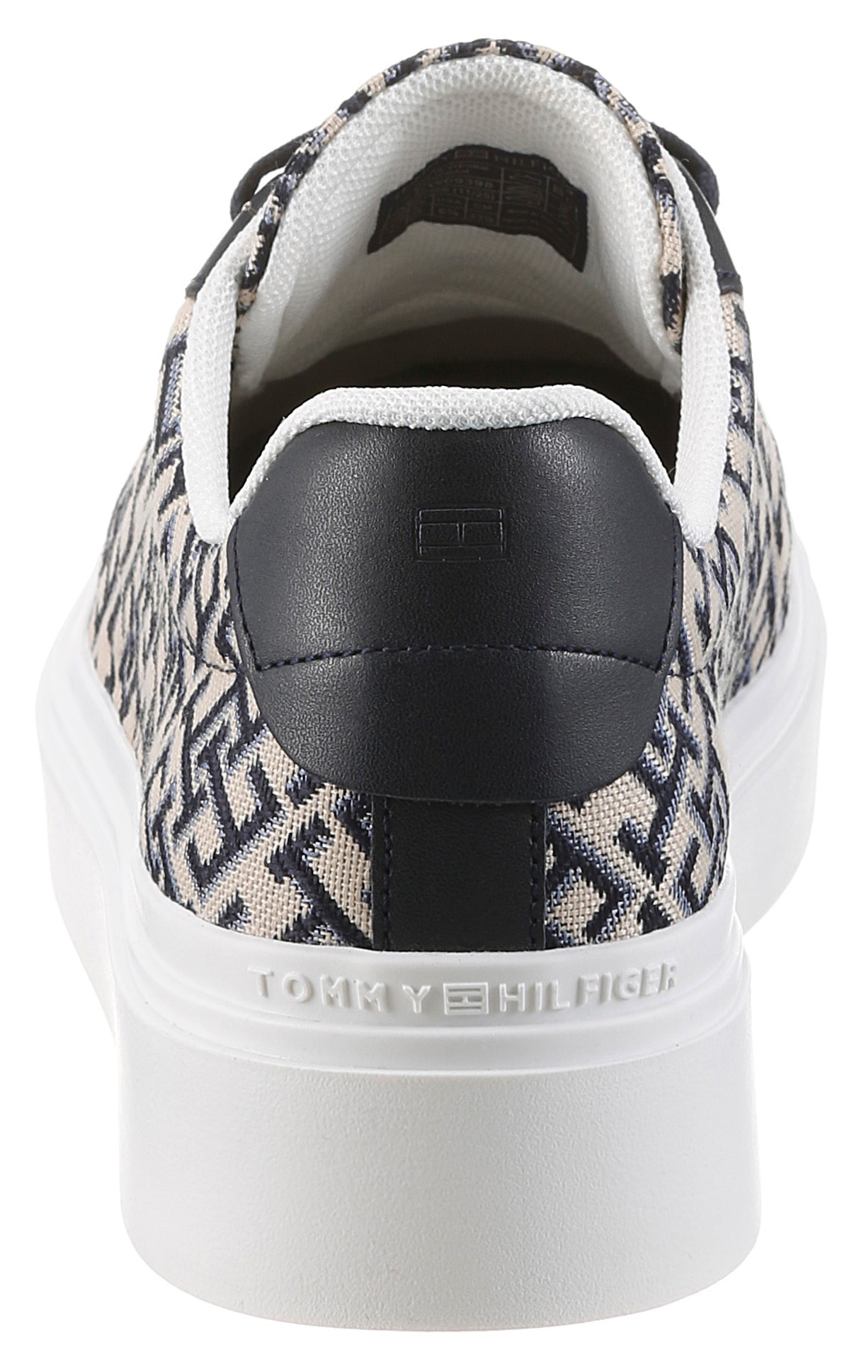 Tommy Hilfiger Plateausneaker »TH CHIC PLATFORM MONOGRAM«  Freizeitzeitschuh, Halbschuh, Schnürschuh mit Allover-Logodruck