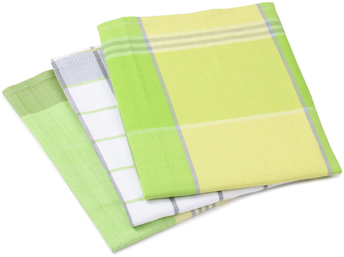 Gözze Geschirrtuch "Geschirrtücher, Des. 60058" Maß: 50 x 70 cm, Set: 2x kariert und 1x gestreift
