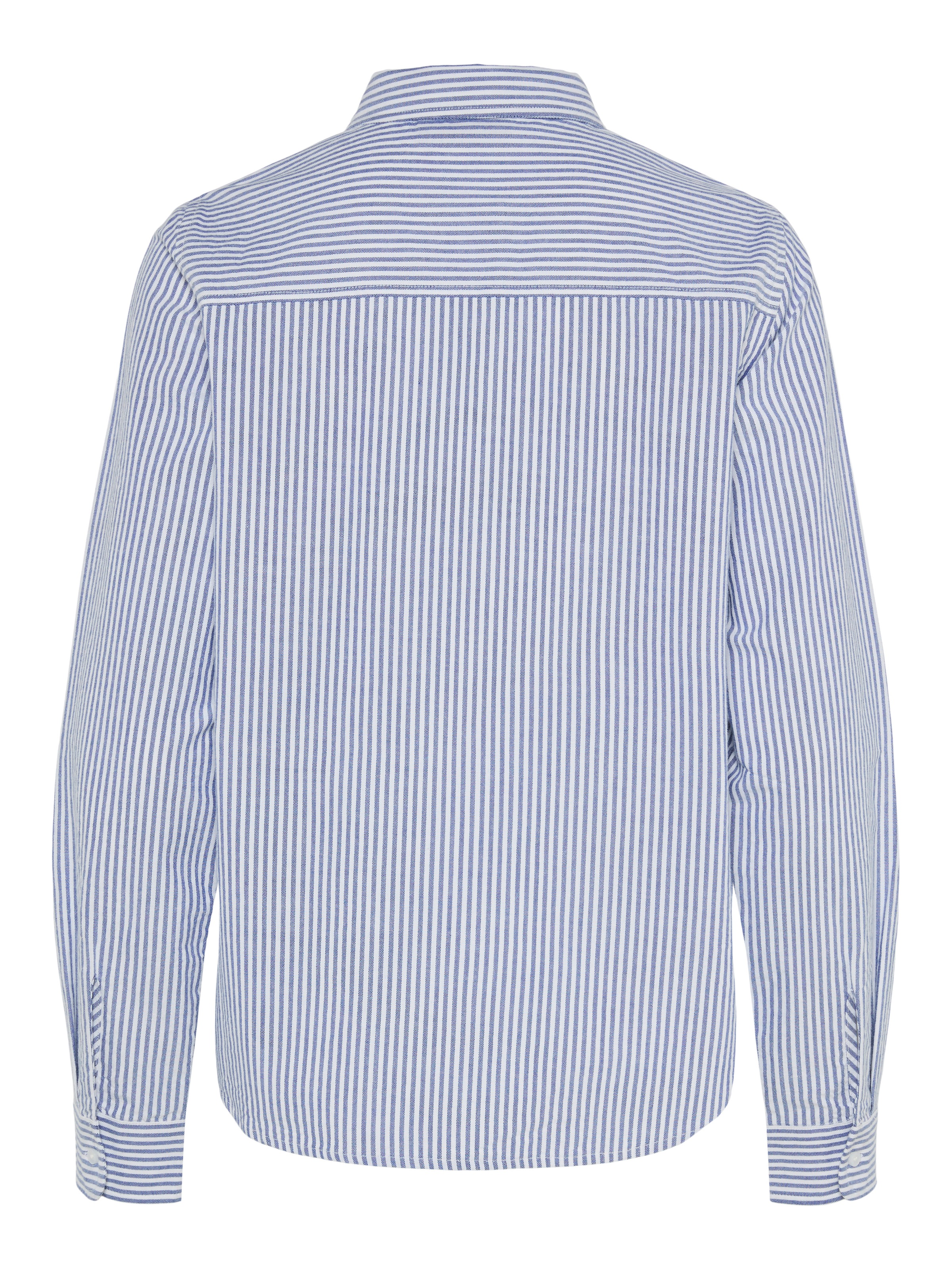 pieces Langarmbluse »PCIRENE LS SHIRT WVN NOOS« Baumwolle, regular fit