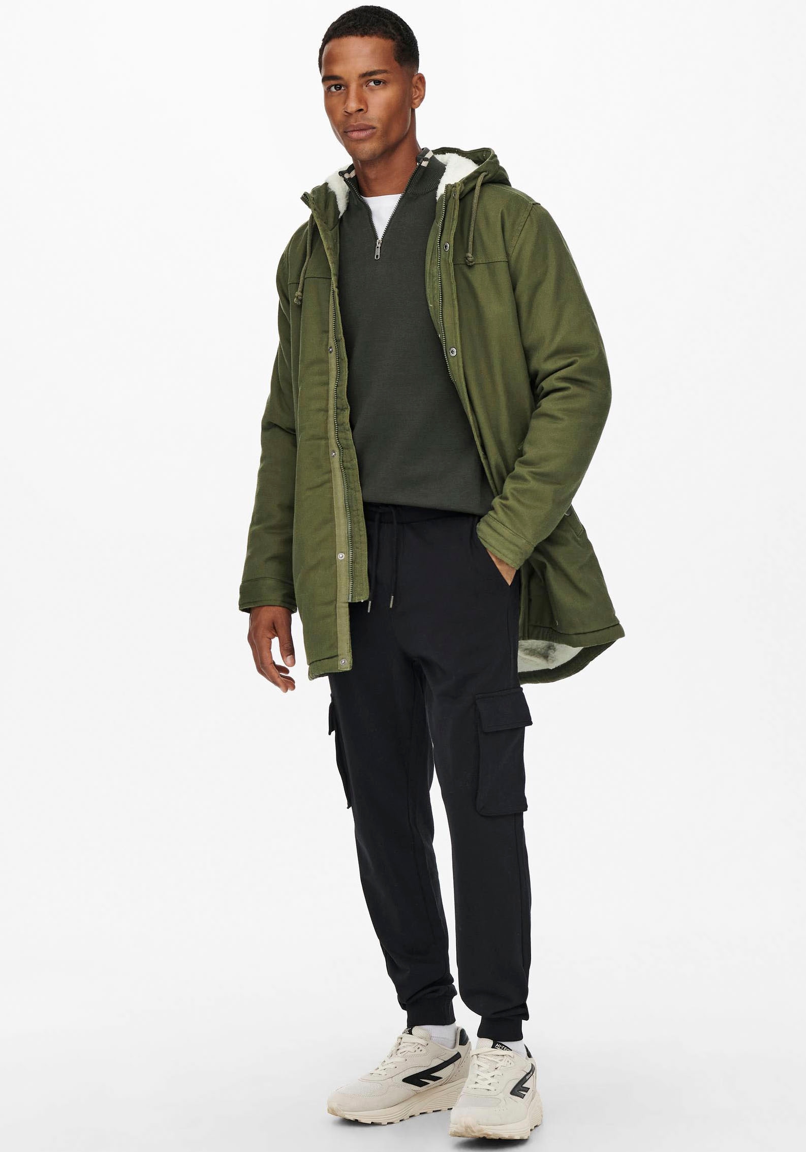 ONLY & SONS Parka »ONSALEXANDER LIFE PARKA OTW VD« mit Kapuze