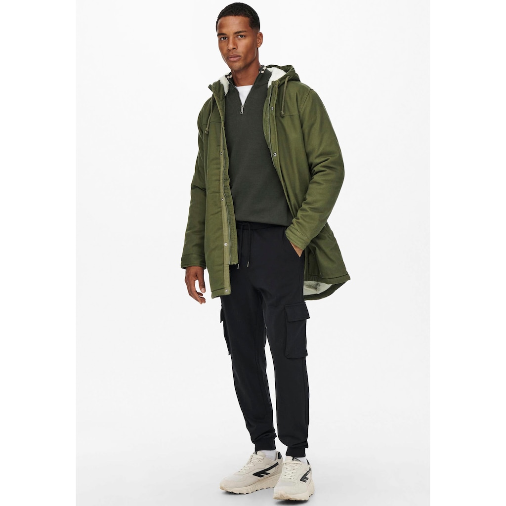 ONLY & SONS Parka »ALEX TEDDY PARKA«, mit Kapuze