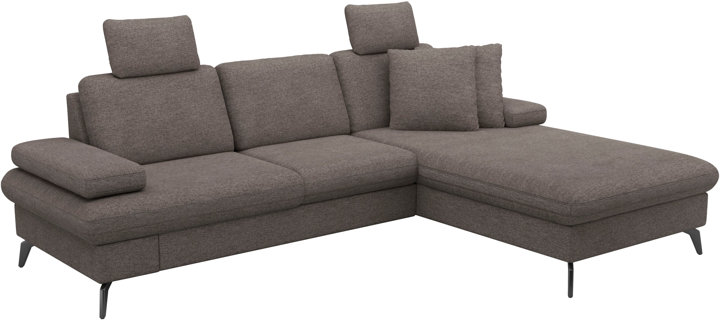 sit&more Ecksofa »Morris Jubi L-Form«, inkl. Armteilfunktion und 1 Zierkissen, wahlweise mit Bettfunktion