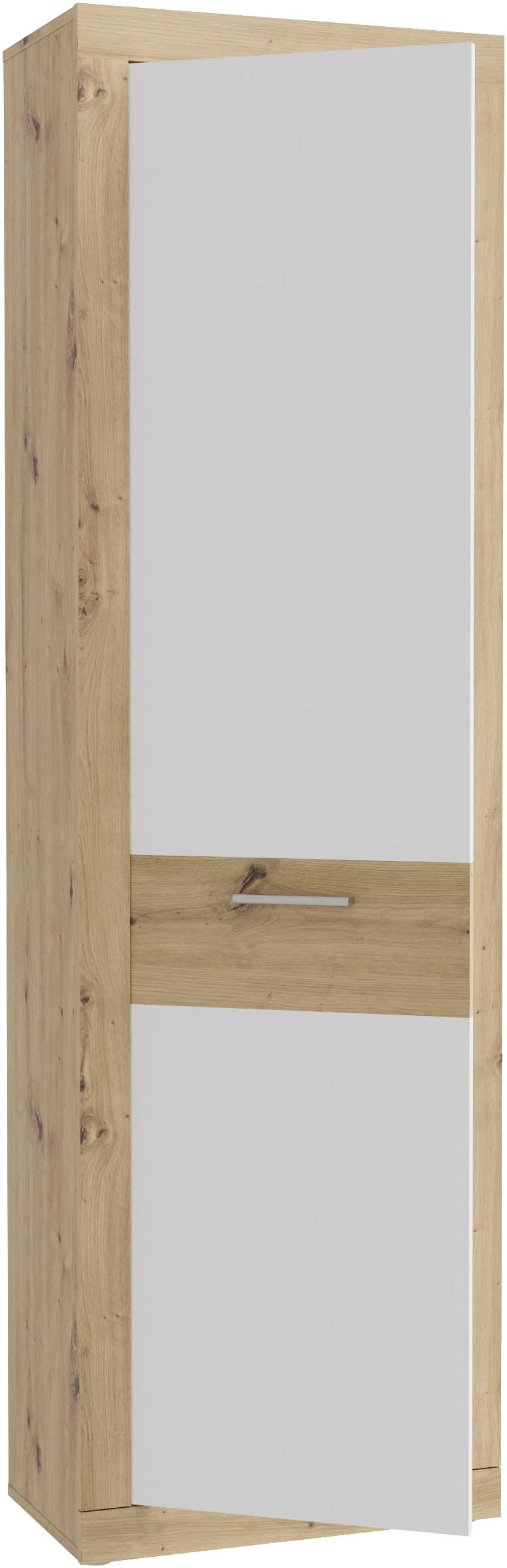 FORTE Garderobenschrank »Baccio«, (B/H/T ca. 58,3x33,81x96,8 cm), Garderobenschrank, Rahmenoptik, Keiderstange