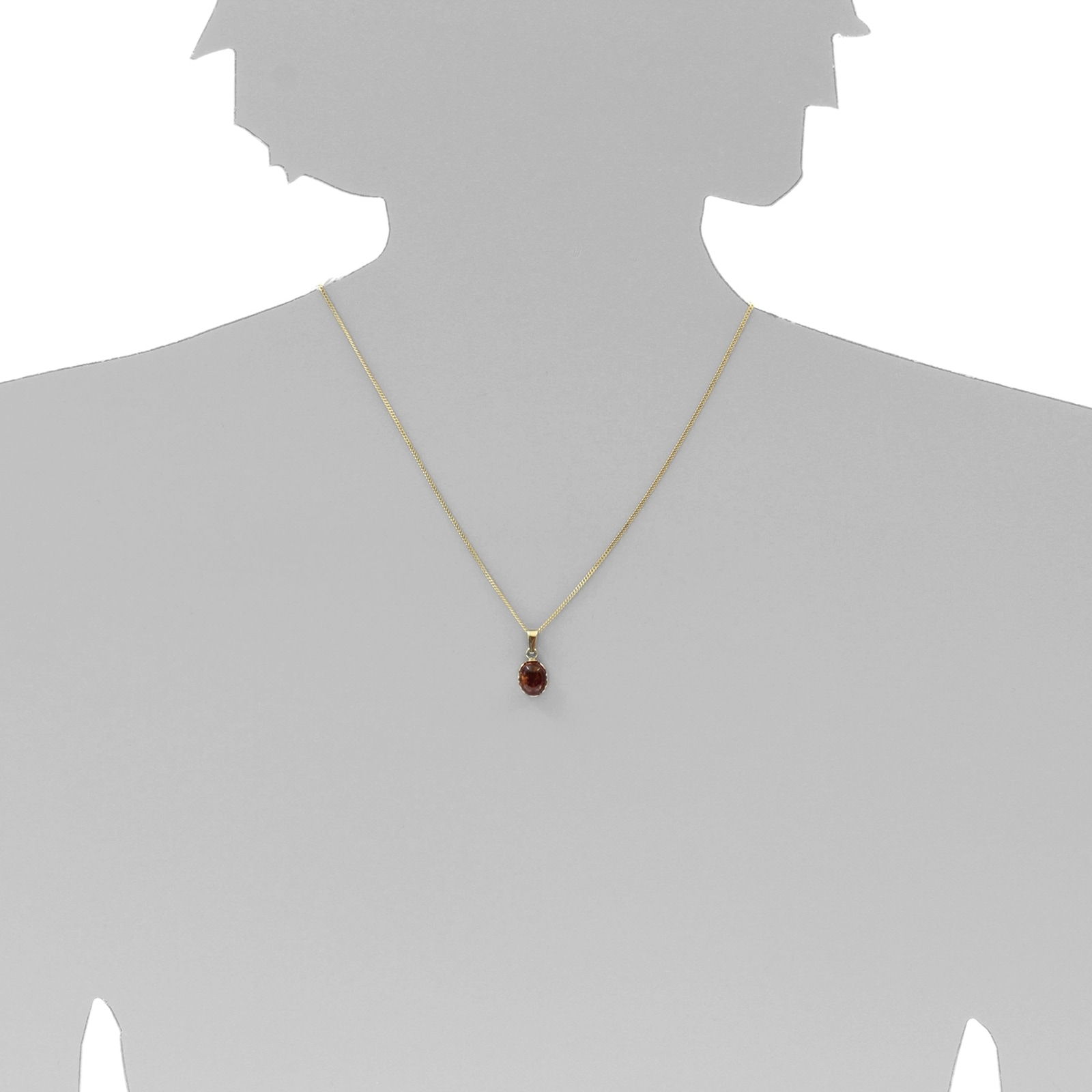 OSTSEE-SCHMUCK Kettenanhänger »- Käthe - Gold 333/000 - Bernstein«