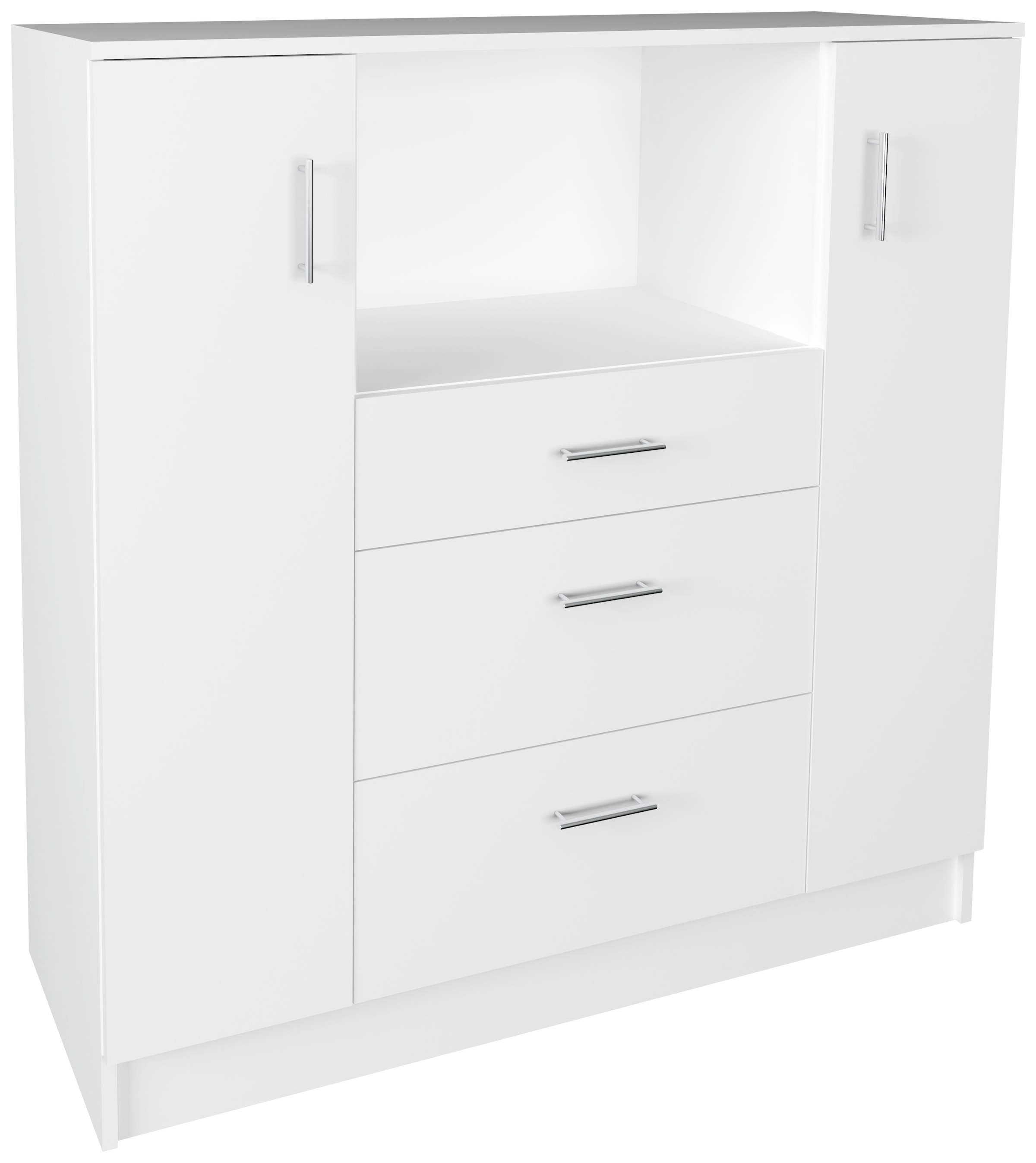 VCM Unterschrank »VCM Küchenschrank | Maße ca. H. 110 x B. 109 x T. 40 cm | Mikrowellenschrank mit drei Schubladen | Unterschrank schlicht | Küchenmöbel - Esilo«, (1 St.)