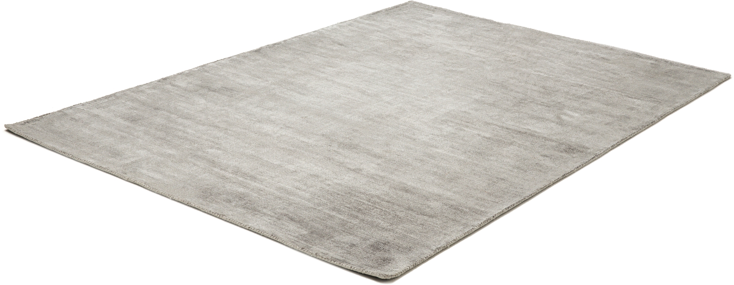 TOM TAILOR HOME Teppich »Shine uni«, rechteckig, 8 mm Höhe, Handweb Teppich, 100% Viskose, handgewebt, mit elegantem Schimmer