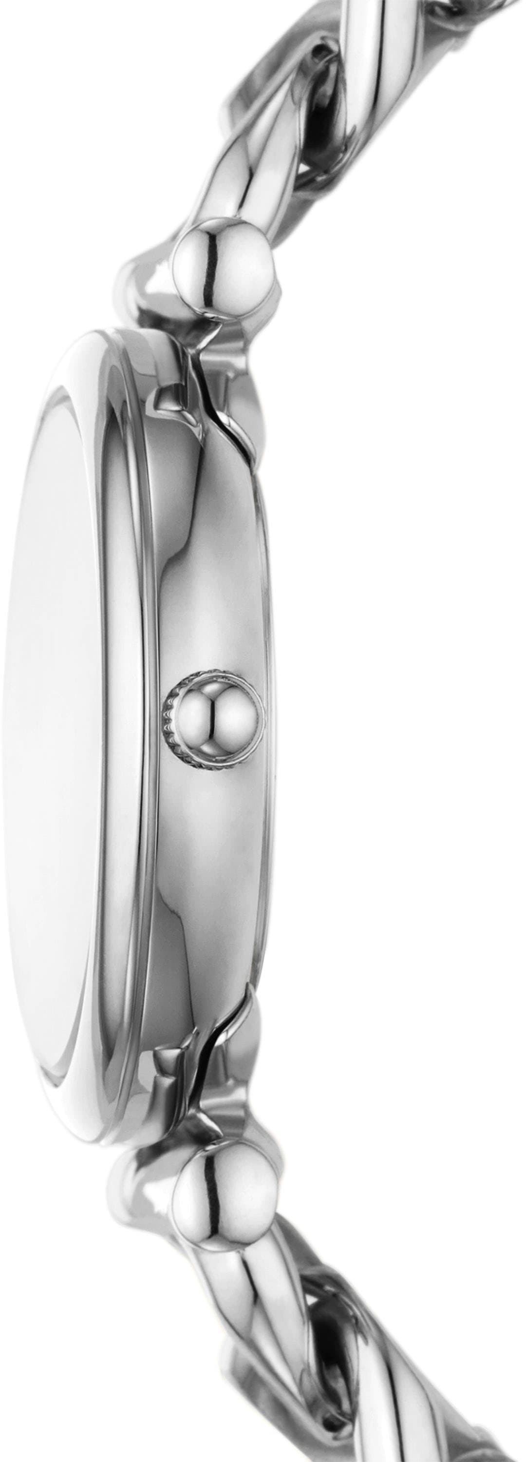 Fossil Quarzuhr »CARLIE MINI«, Armbanduhr, Damenuhr, Edelstahlarmband