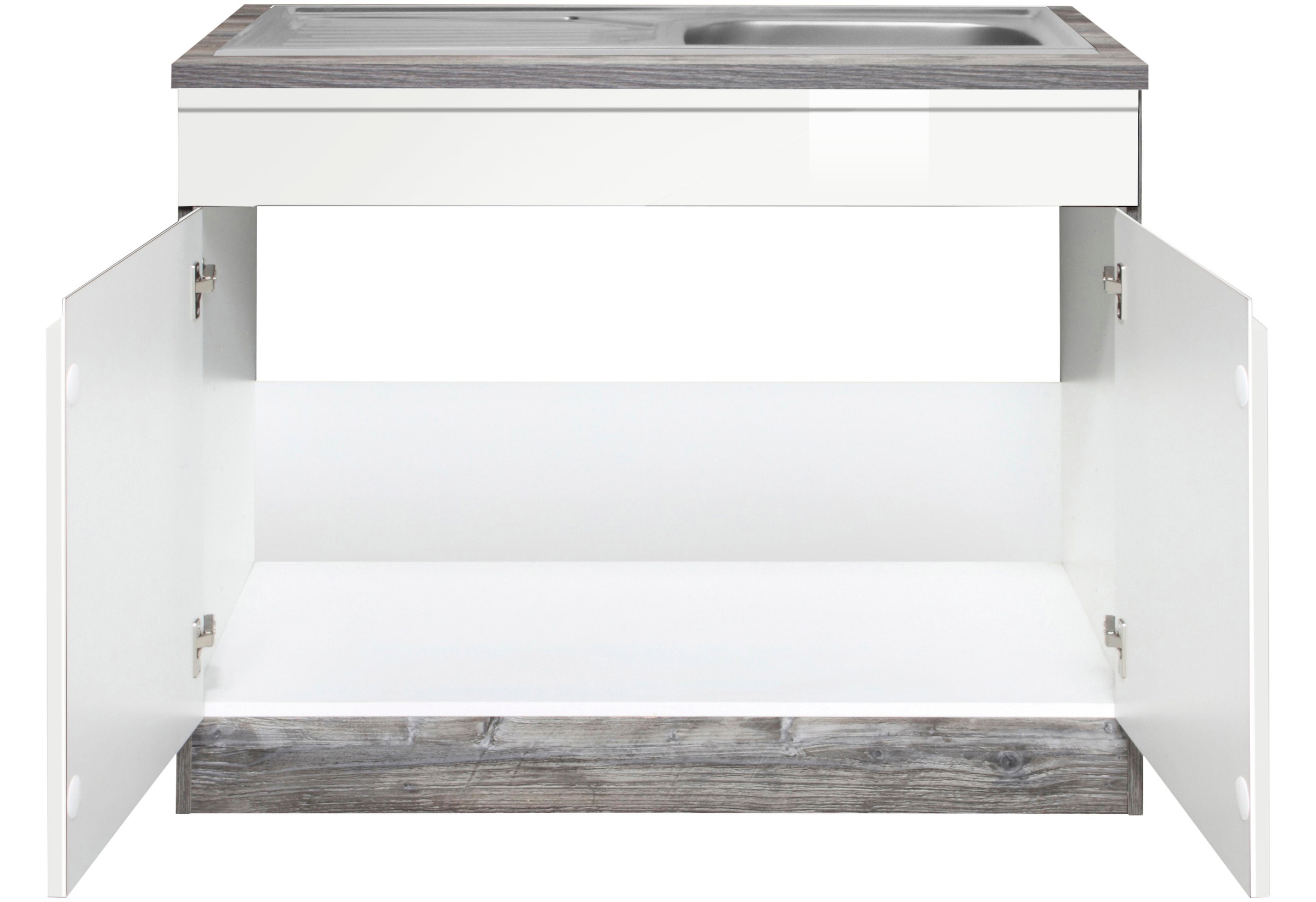 HELD MÖBEL Spülenschrank »Virginia«, 100 cm breit, inklusive Einbauspüle