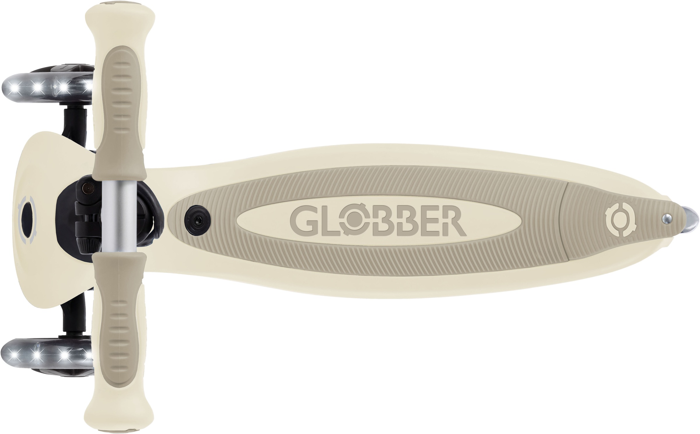 Globber Tretroller »GO-UP BABY 360 LIGHTS, mit Leuchtrollen und Leuchtmodul« Aufsitzrad, Laufrad und Scooter in Einem