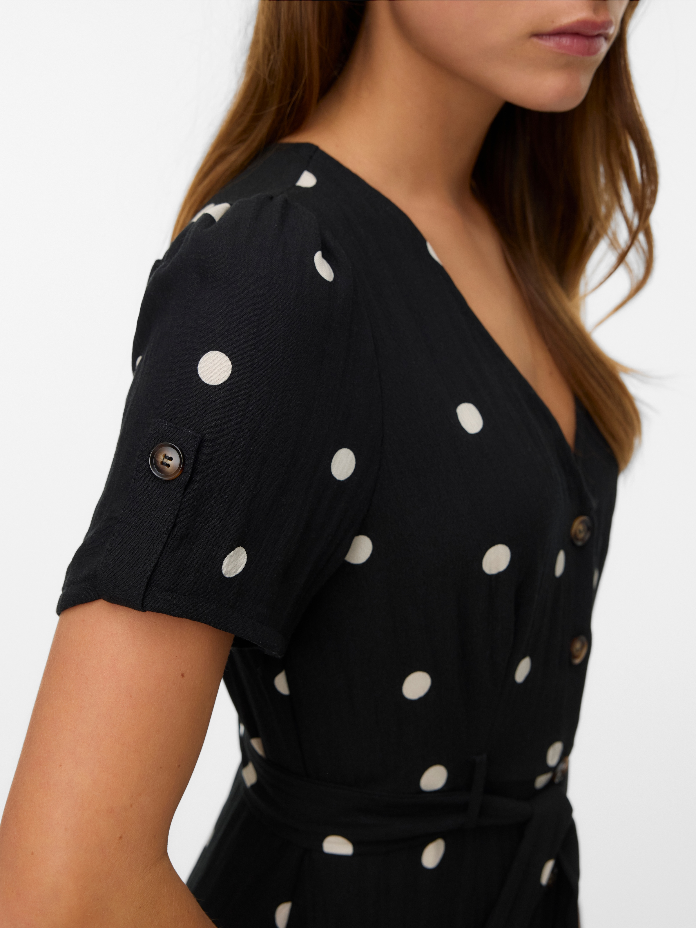 Vero Moda Sommerkleid »VMJOAN S/S 7/8 SHIRT DRESS WVN BTQ« Viskosemischung