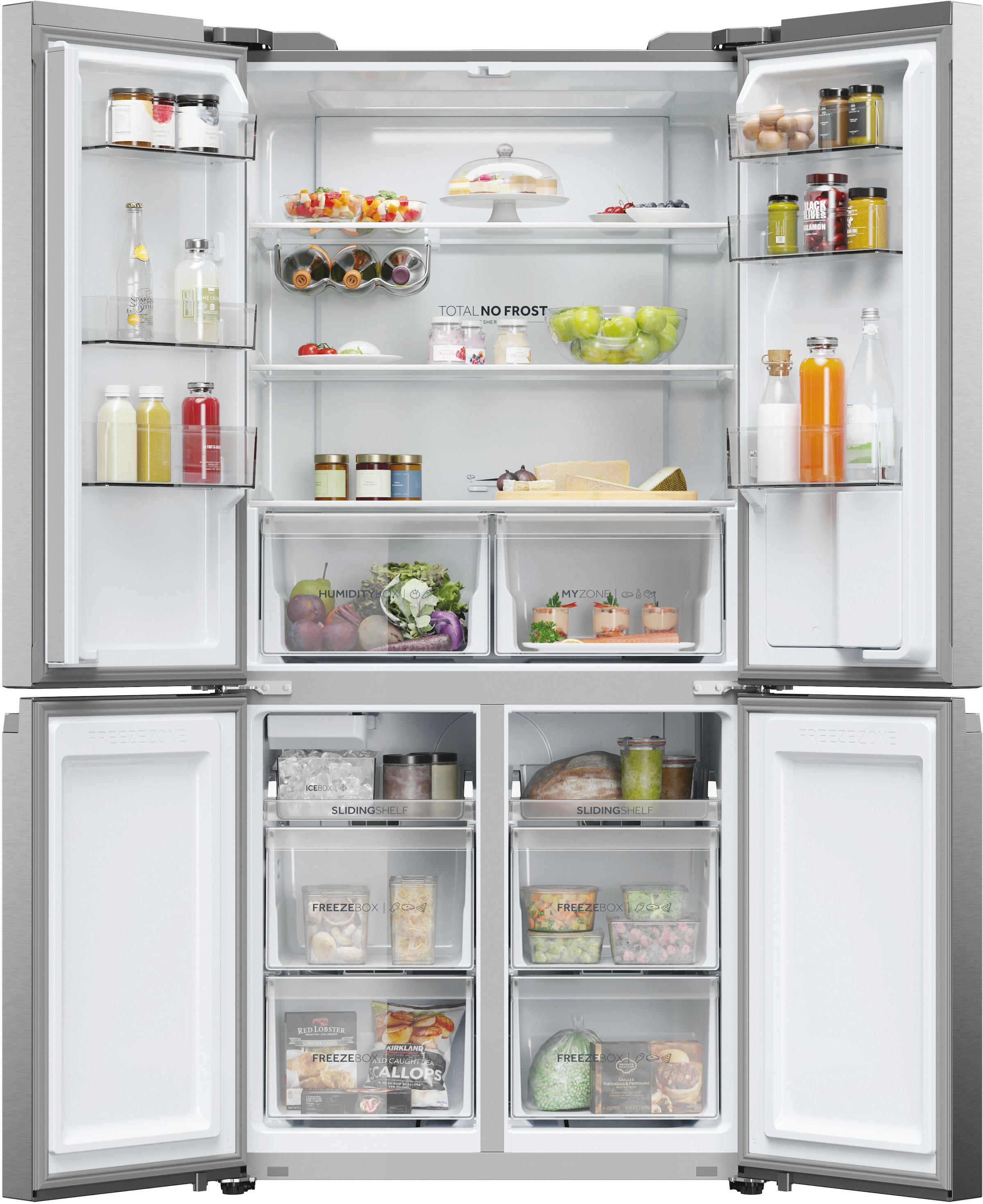 Haier Multi Door CUBE 90 SERIES 5 »HCR5919EHMP«, 190 cm hoch, 91 cm breit, Nutzinhalt: 525 Liter, Wasserdispenser
