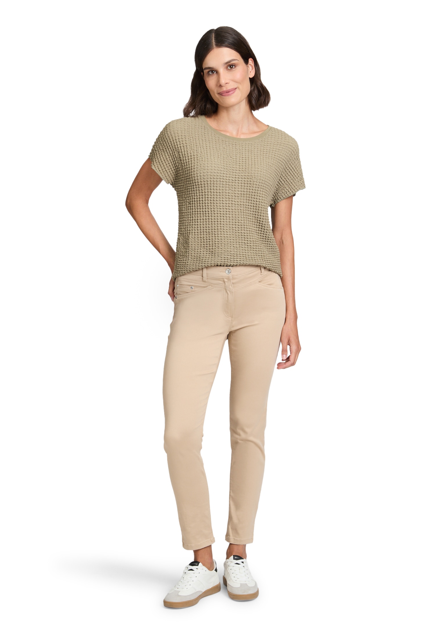 Betty Barclay Kurzarmshirt »Strukturshirt mit U-Boot-Ausschnitt«