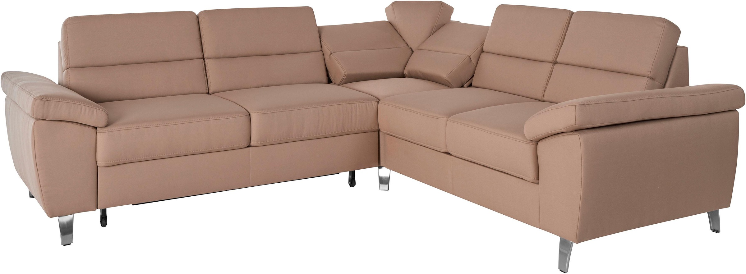 sit&more Ecksofa »Sorano L-Form«, wahlweise mit Bett- und Relaxfunktion, inkl. Bettkasten