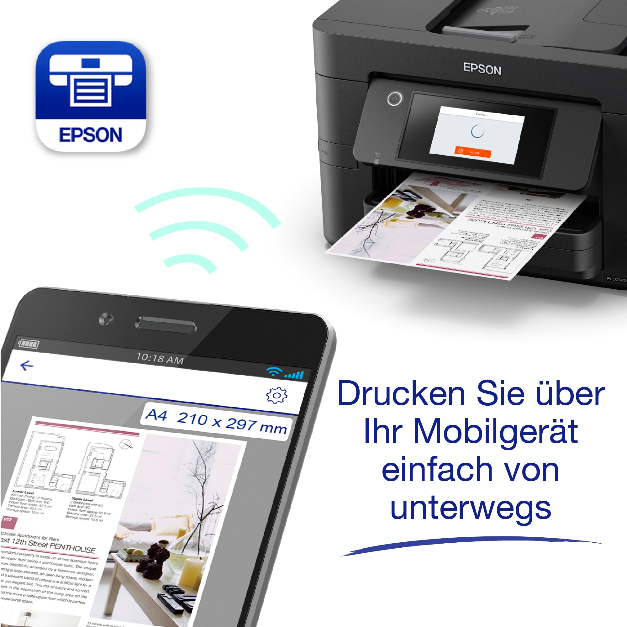 Epson Tintenstrahldrucker »WorkForce Pro WF-4820DWF«