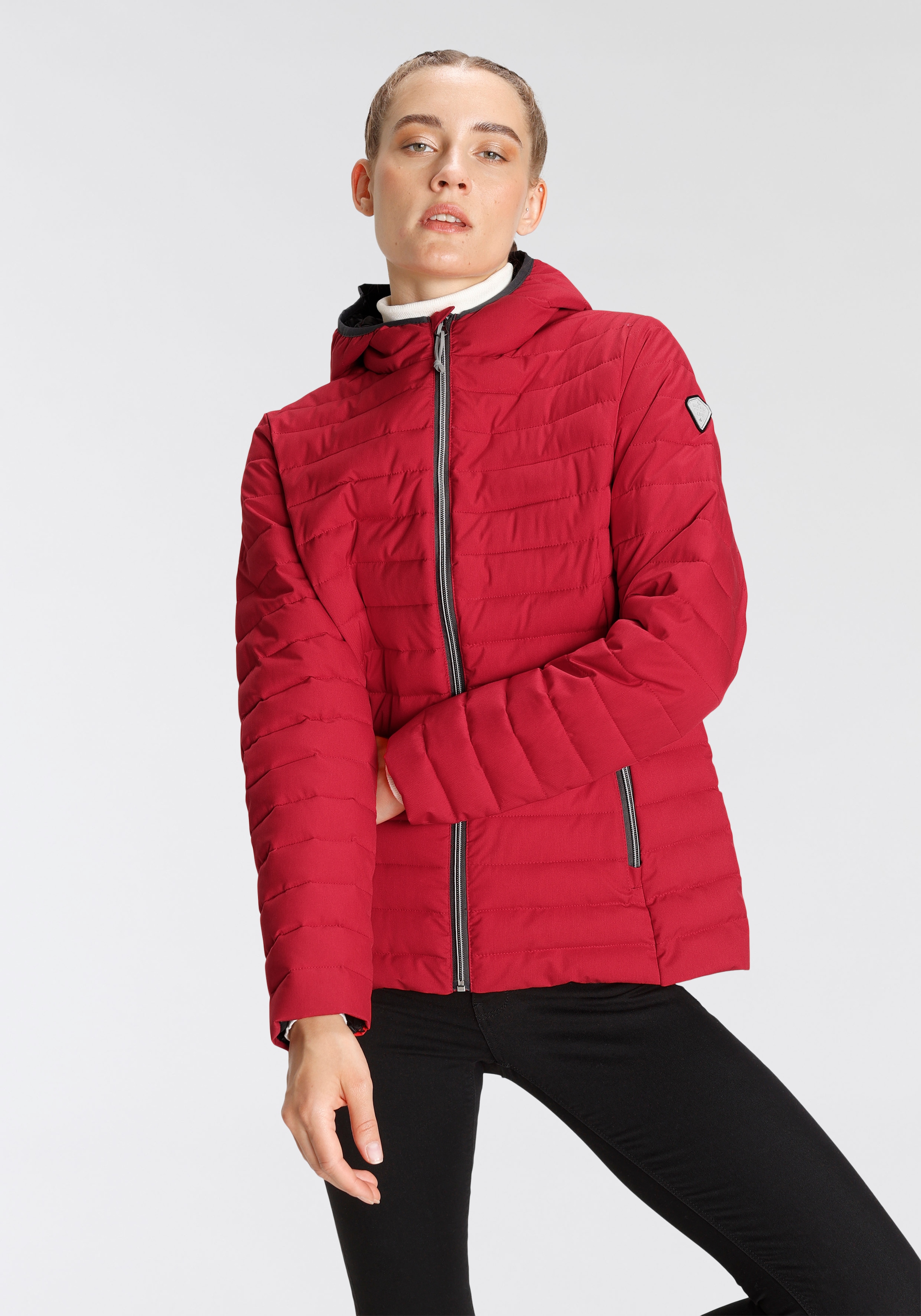 Steppjacke »CAFORA WMN QUILTED JCKT OT-P«, mit Kapuze