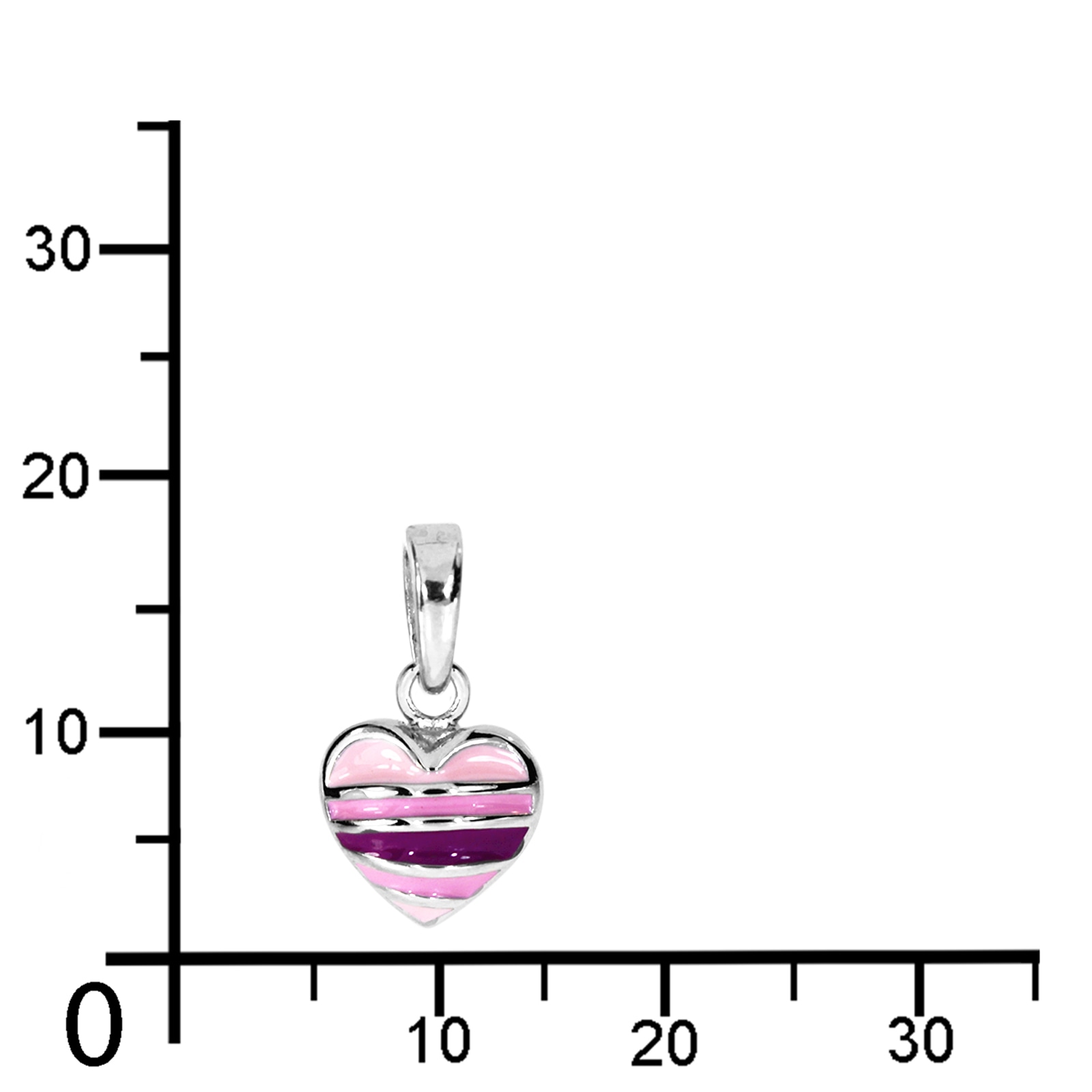 OSTSEE-SCHMUCK Kettenanhänger »- kleines Herz - Silber 925/000 -,«
