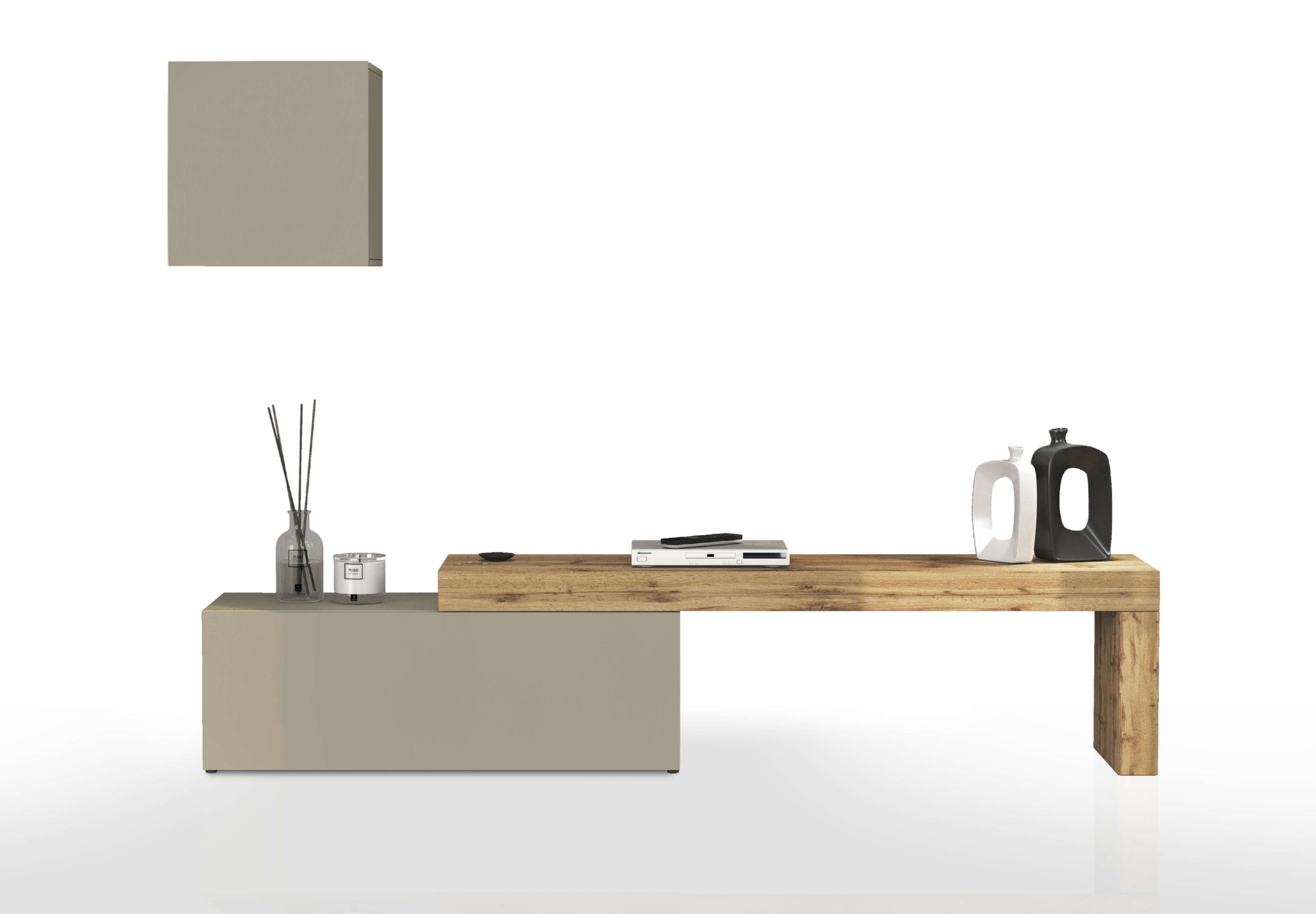 INOSIGN TV-Wand »Chronos TV-Set, Wohnwand – Elemente frei platzierbar, Made in Italy« Set, 2-er set, 2 Stk. tlg.