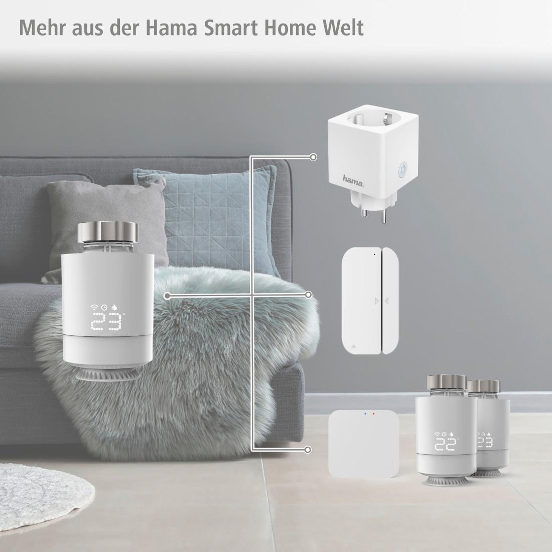 Hama Smart-Home-Station »Smartes Heizungsthermostat für WLAN Heizungssteuerung, mit Adapter«