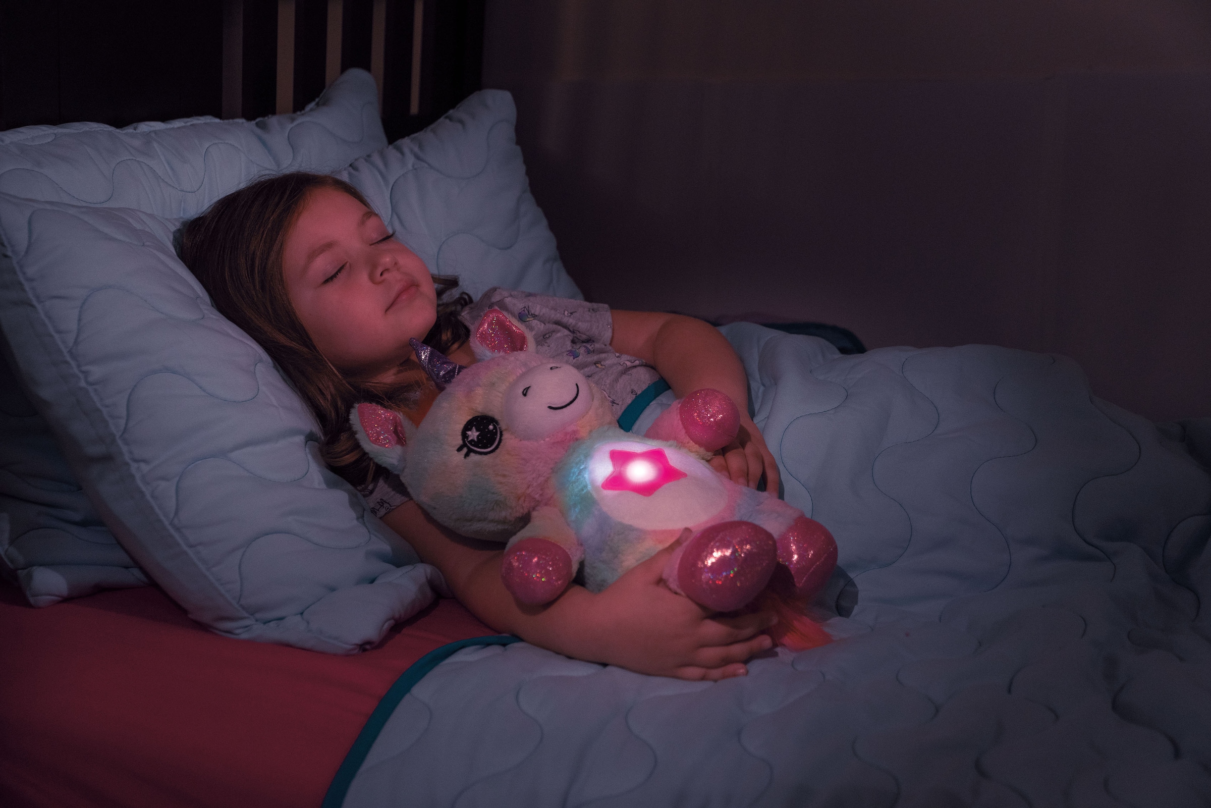 MediaShop Plüschfigur »Star Belly Dream Light - Regenbogen Einhorn«, mit Nachtlichtfunktion