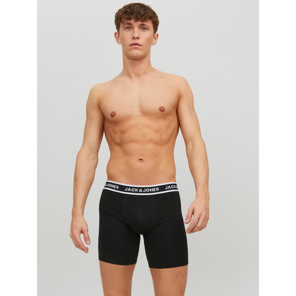 Jack & Jones Boxershorts »JJ JACSOLID BOXER BRIEFS 5 P«, (Packung, 5 St.)