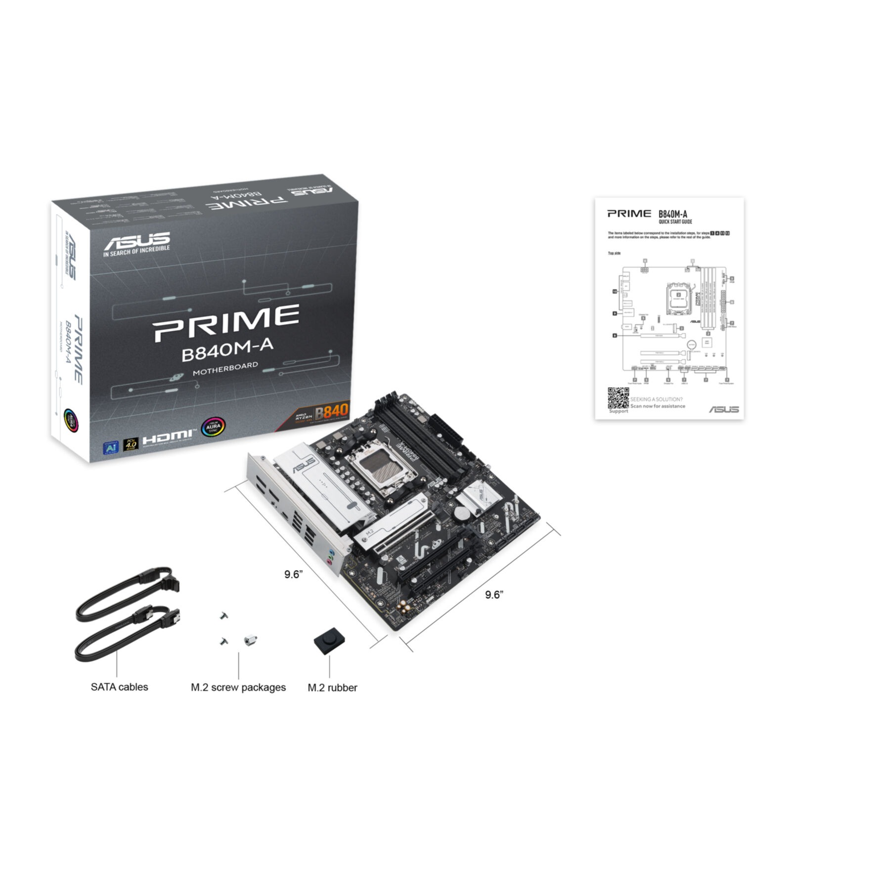 Asus Mainboard »PRIME B840M-A-CSM«