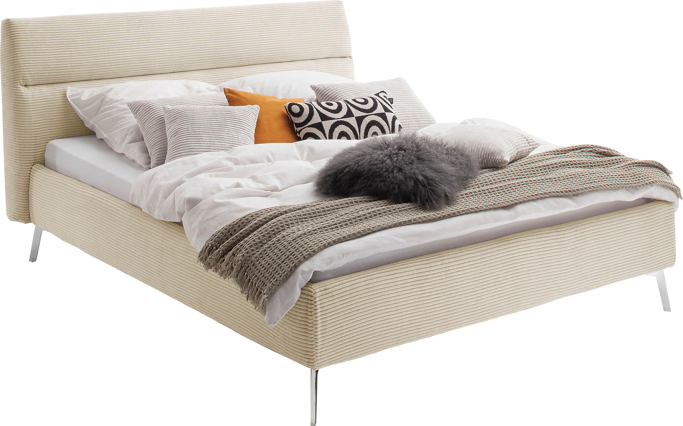 Home affaire Polsterbett »Elvo, weichgepolstertes Kopfteil, wahweise Überlänge, 140-200 cm breit«