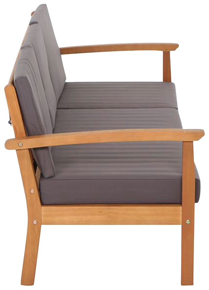 Siena Garden Gartenlounge-Set »Tavira«, (2x Sessel, 1x 2er-Sofa, 1x Tisch), Eukalyptus FSC 100%, inkl. Kissen