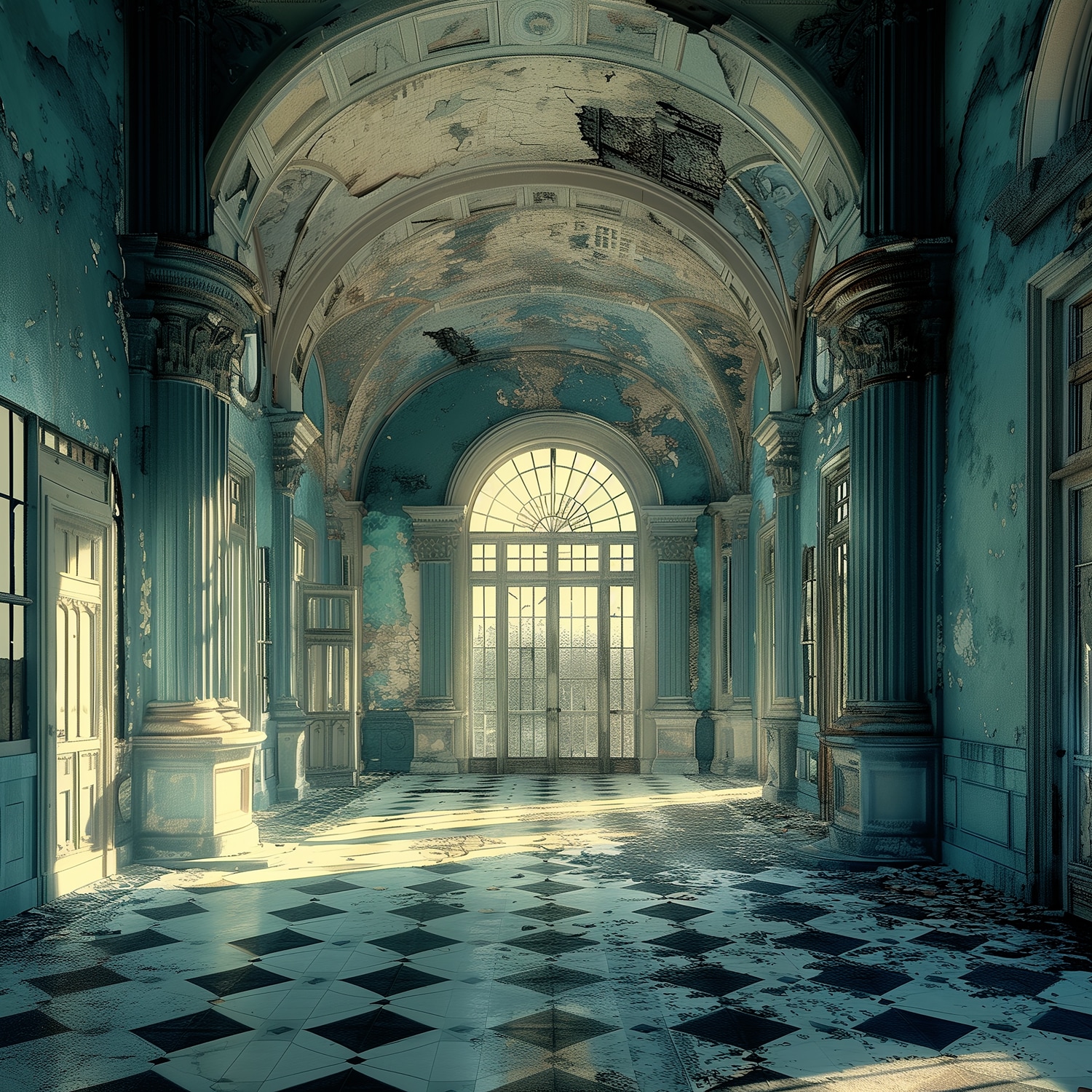 queence Acrylglasbild »Lost Places« Architektonische Elemente | Elemente der Architektur | Gebäude | Innenarchitektur | Kunst 1 Stk. tlg. Fine Art-Print in Galeriequalität