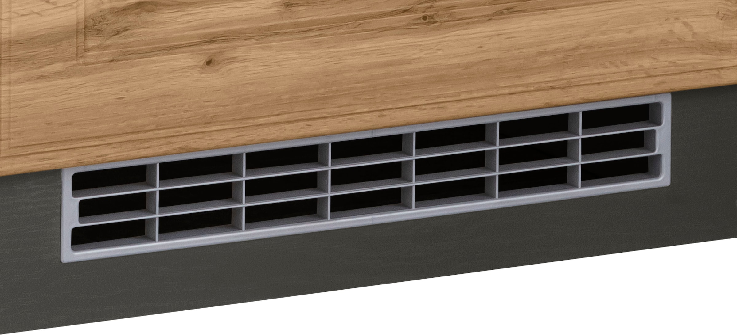 KOCHSTATION Küchenzeile »KS-Stockholm«, Breite 300 cm, mit hochwertigen MDF Fronten im Landhaus-Stil