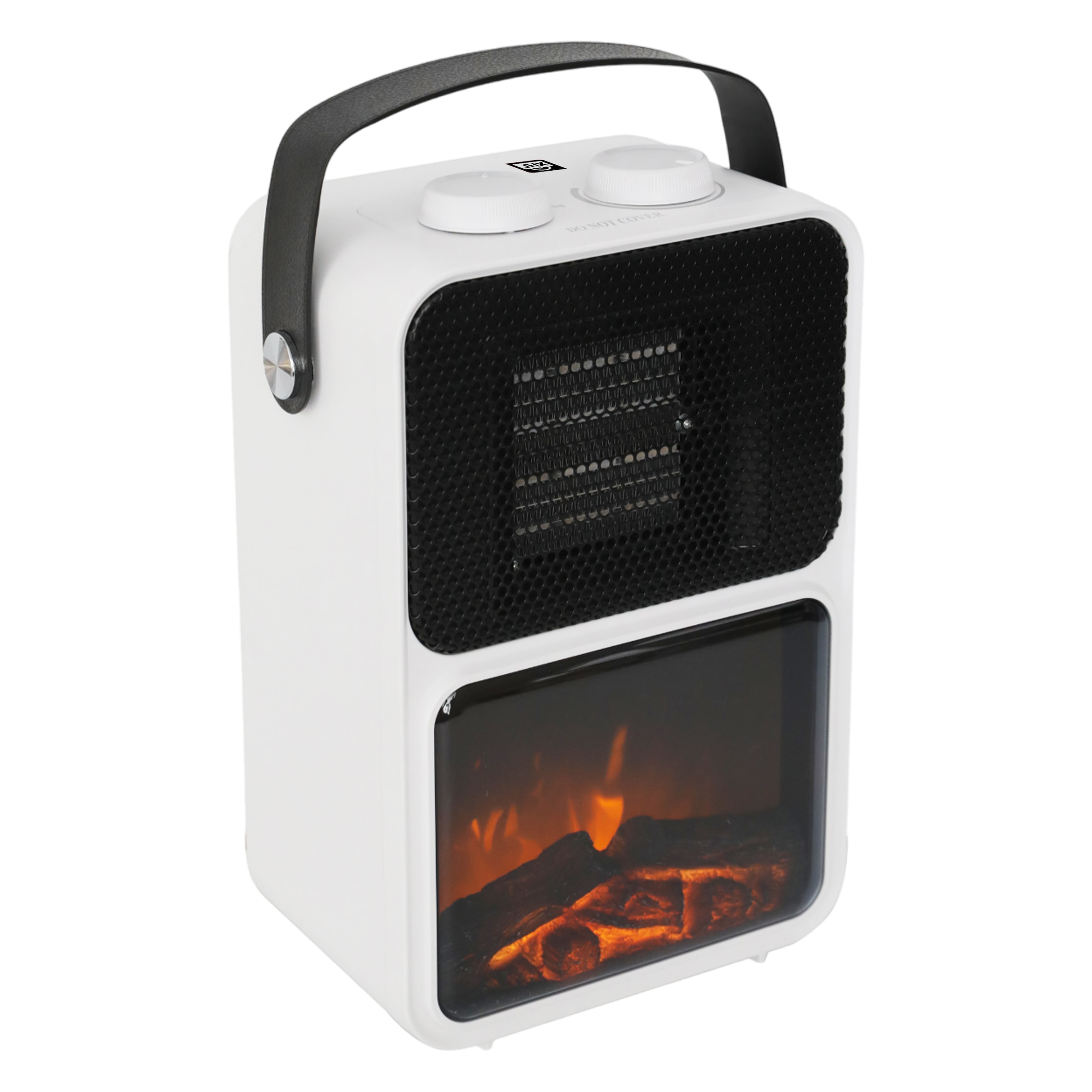 SHX Elektrokamin »Tragbarer Elektrokamin 1200W SHXFP12MINI weiß/schwarz« Flammeneffekt, Thermostat