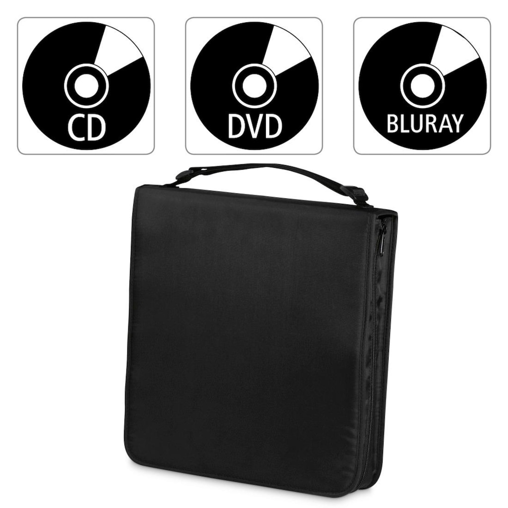 Hama CD-Hülle »CD-/DVD-/Blu-ray-Tasche 160, Schwarz Disc-Tasche«