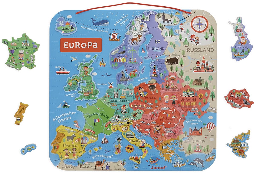 Janod Puzzle »Magnetisches Puzzle Europa«