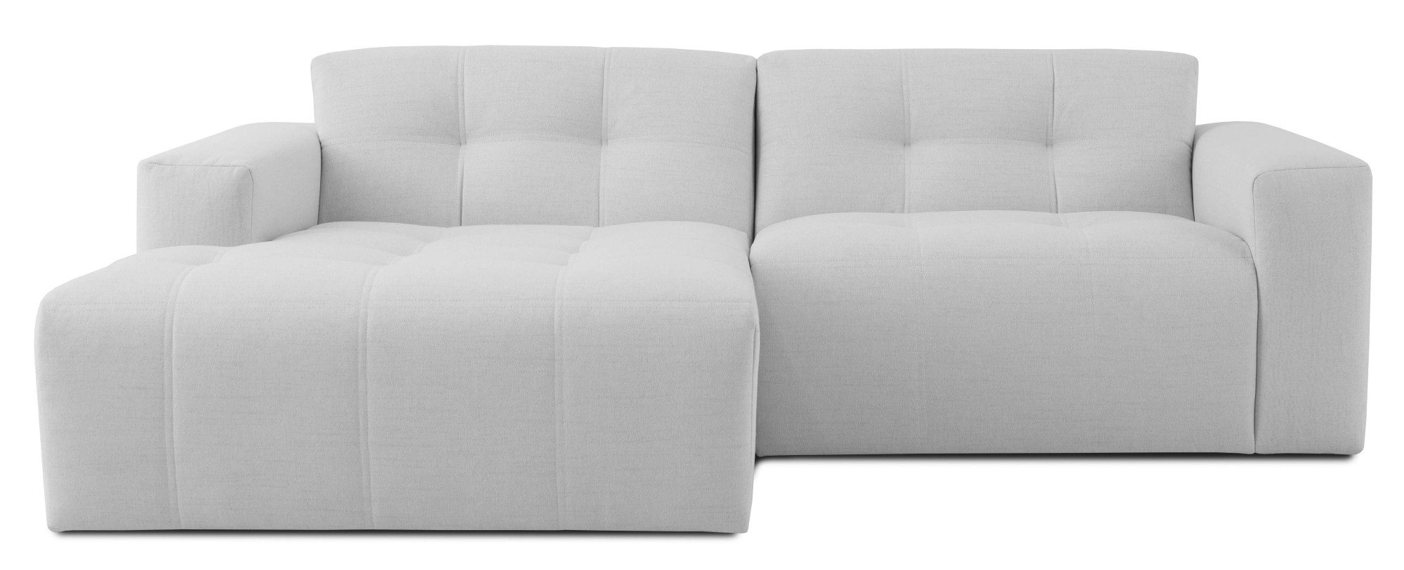 OTTO home Ecksofa »Tapley« Breite 221 cm,Boucle, Struktur fein, mit Knopfsteppung, bodentief