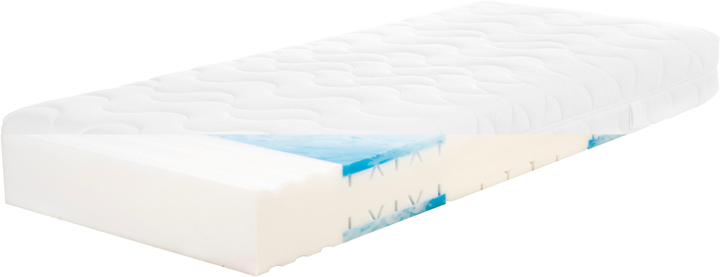 Beco Kaltschaummatratze »Blue Vision, Matratze in 90x200 und vielen weiteren Größen erhältlich!«, 18 cm hoch, Raumgewicht: 35 kg/m³, (1 St.), Blauer Engel-Auszeichnung, atmungsaktiv, ergonomische Körperanpassung